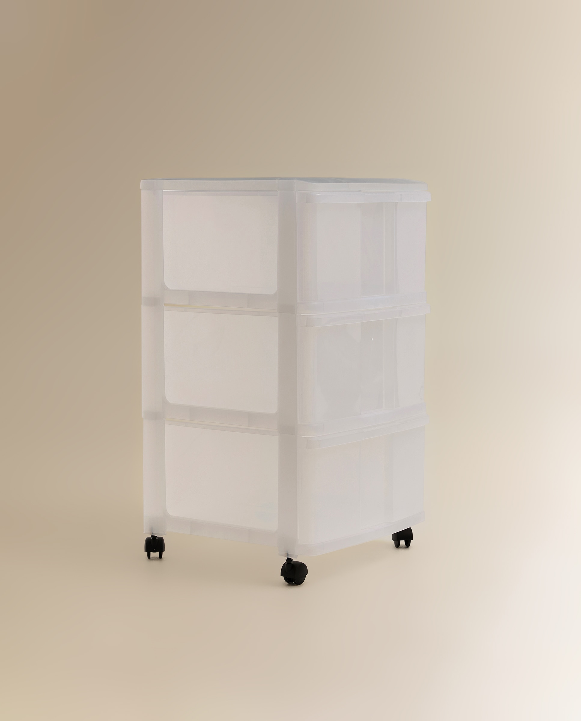 Móvel com 3 Gavetas e Rodas Módulo Transparente-1