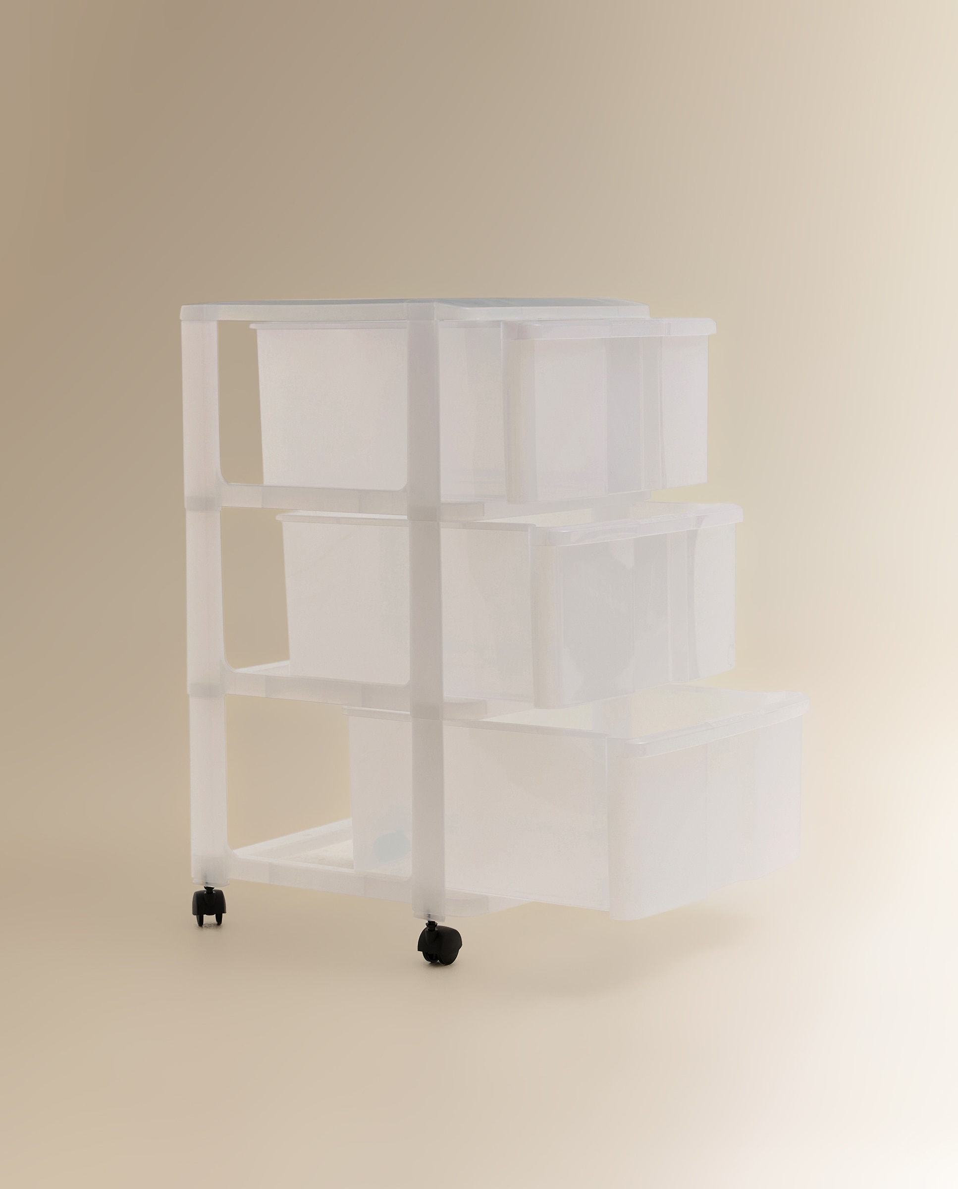 Móvel com 3 Gavetas e Rodas Módulo Transparente-3