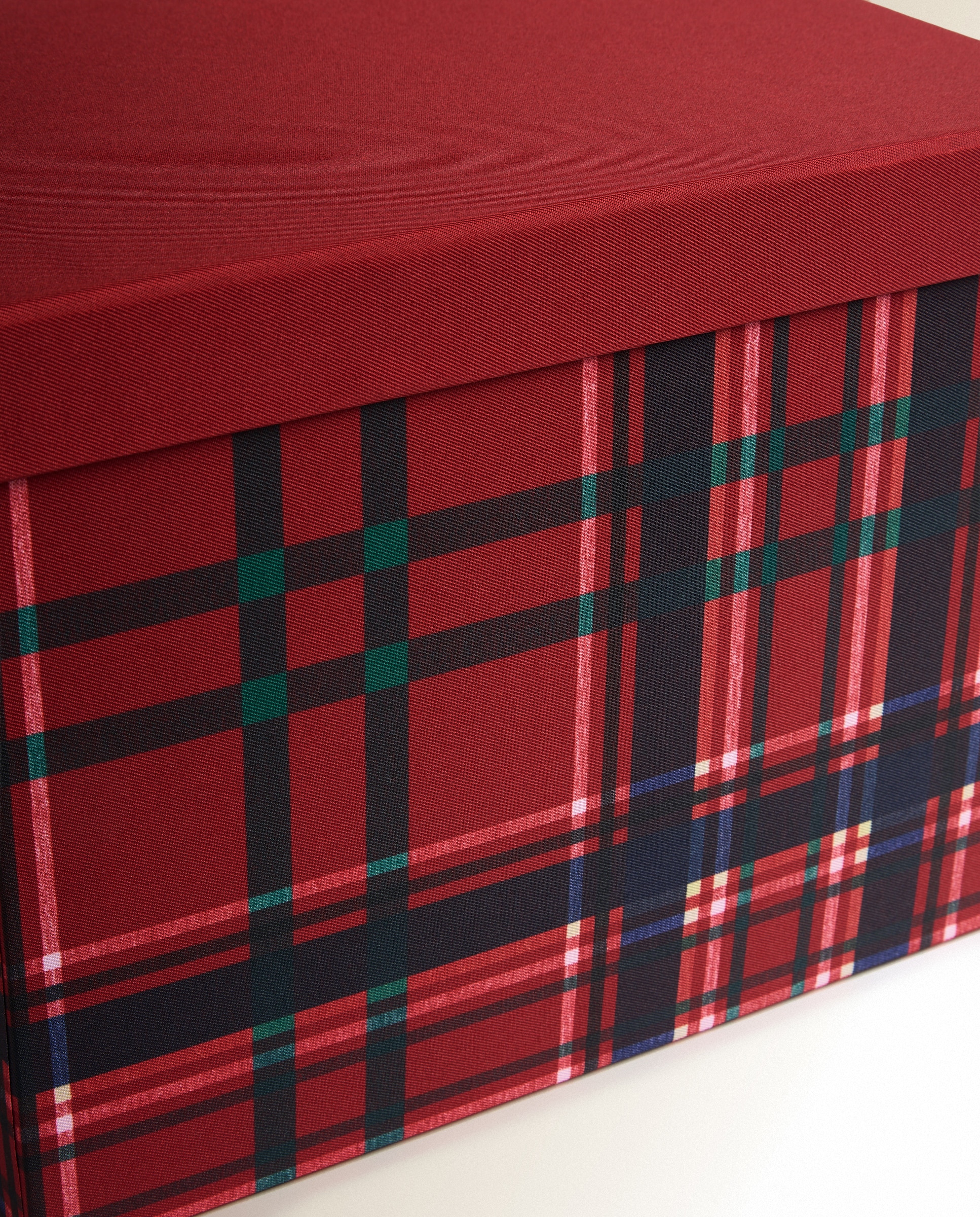 Imagen 2 de Caja organizadora tartán Navidad - Rojo Rojo