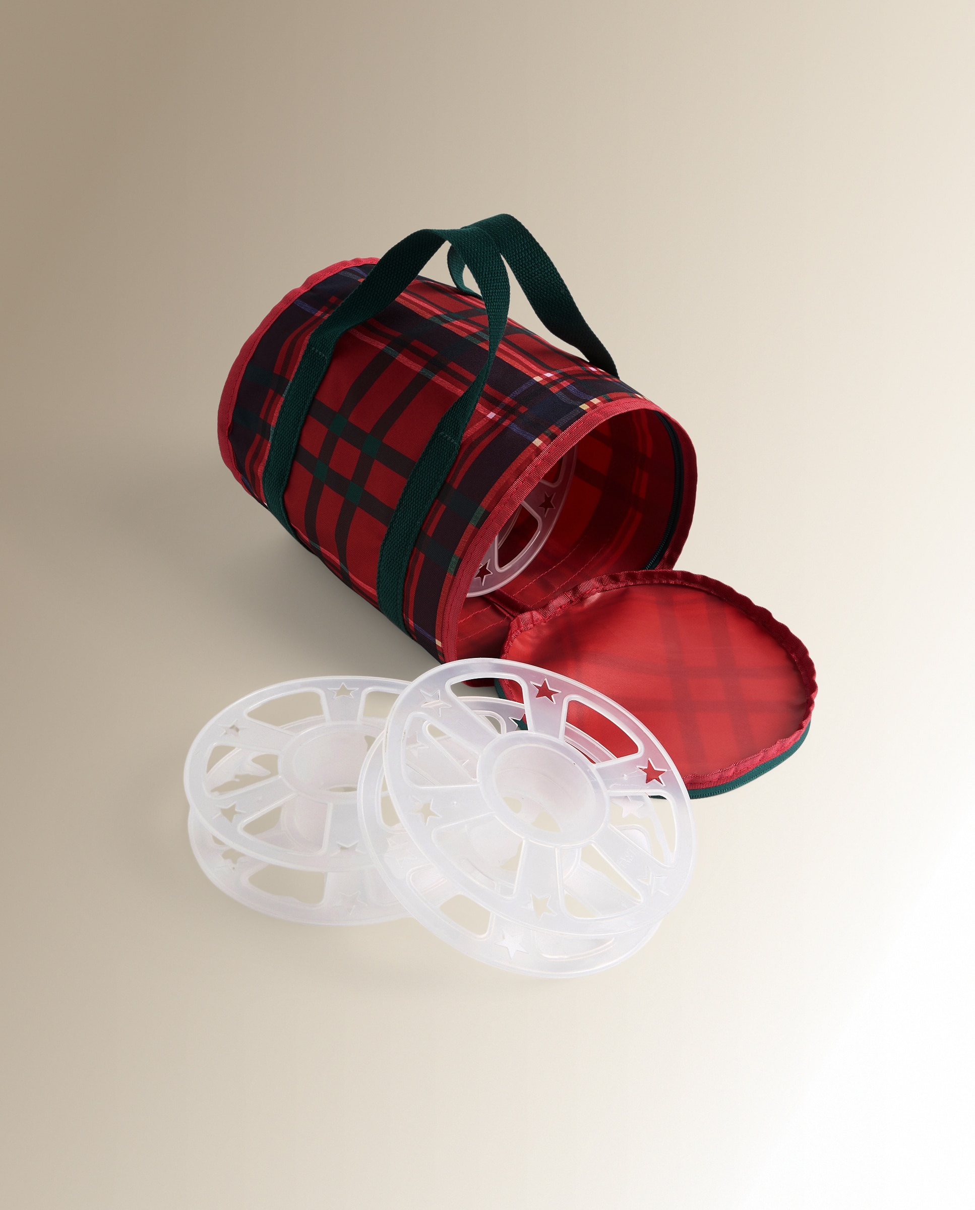 Imagen 4 de Funda para luces tartán Navidad - Rojo Rojo