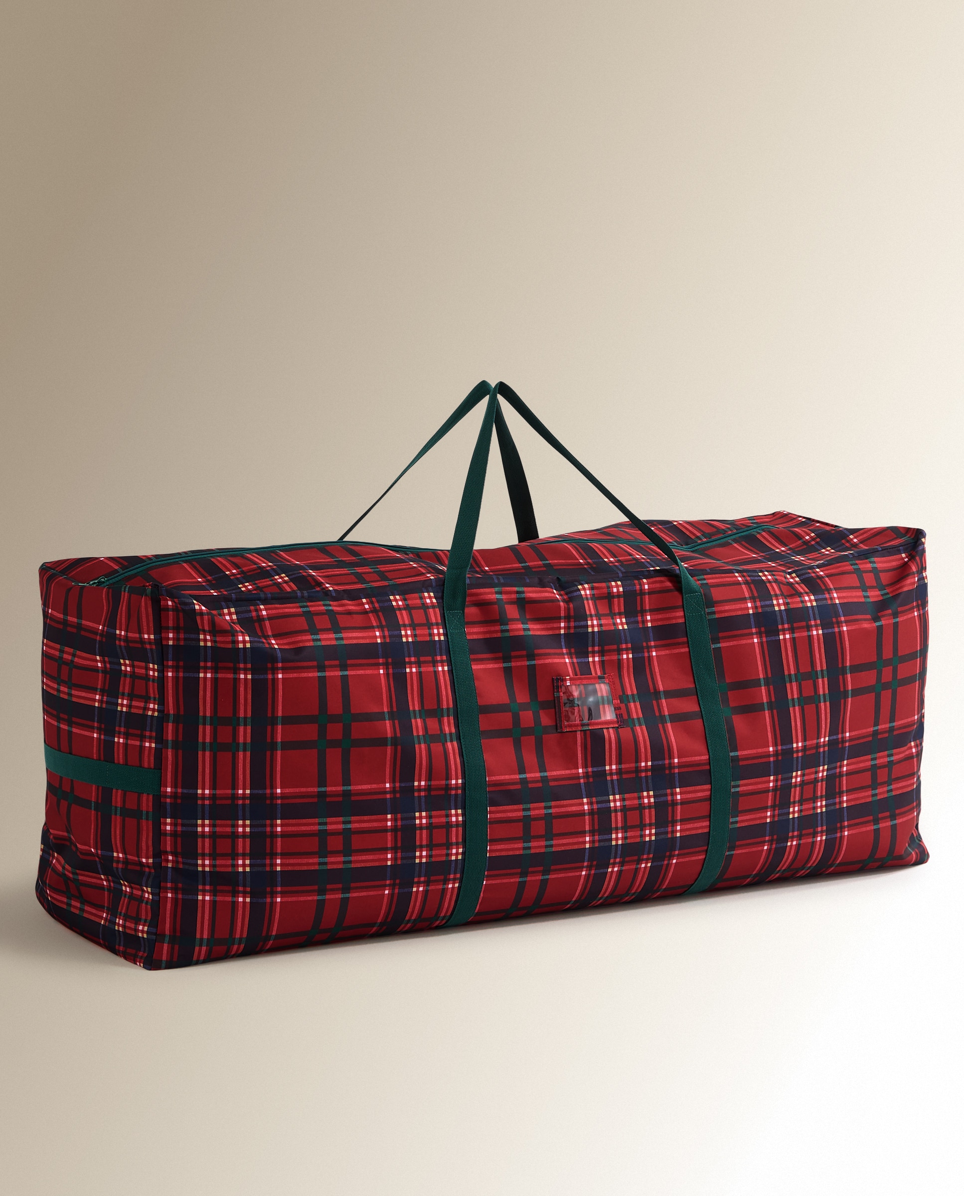 Imagen 2 de Funda para árbol tartán Navidad - Rojo Rojo