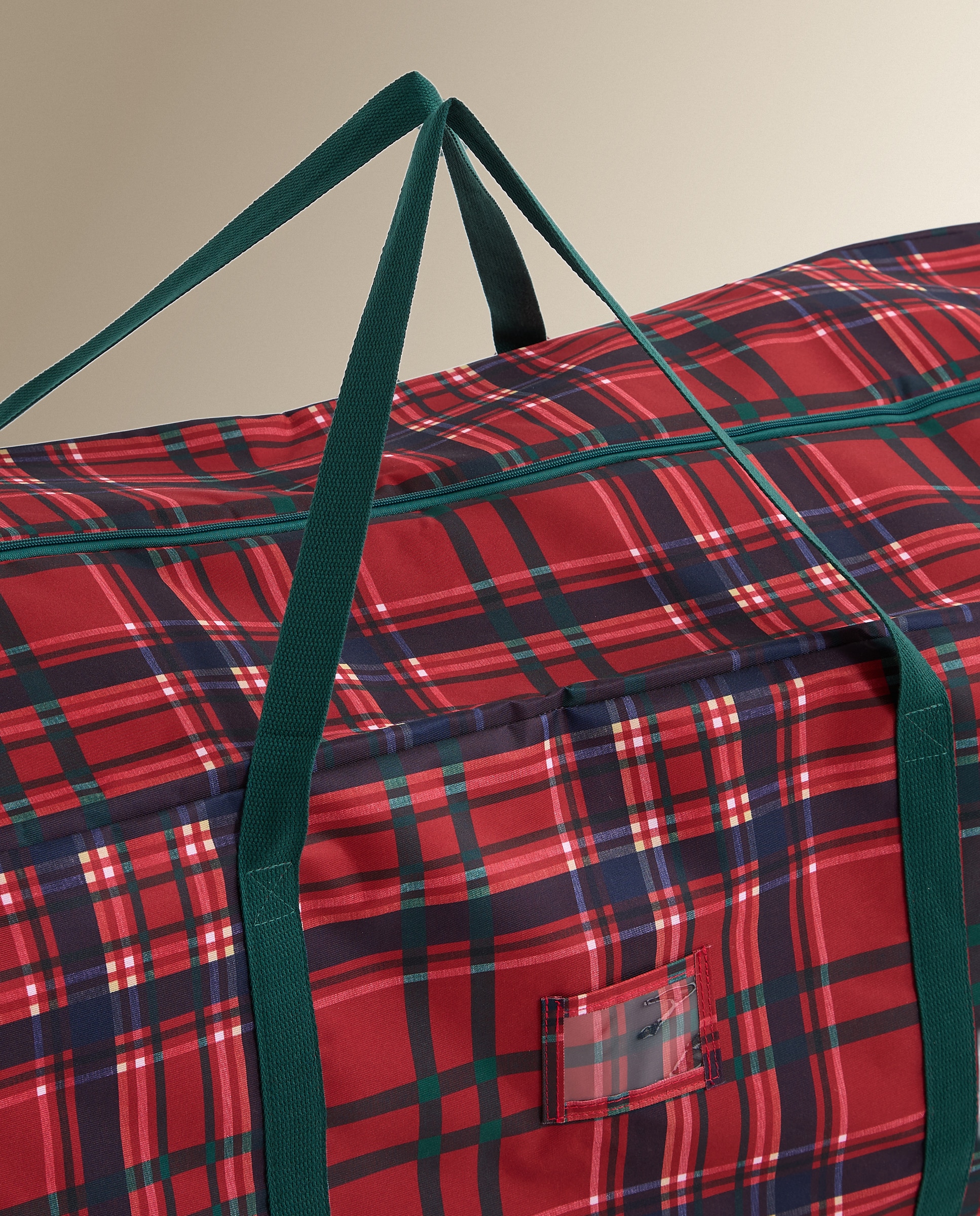 Imagen 3 de Funda para árbol tartán Navidad - Rojo Rojo