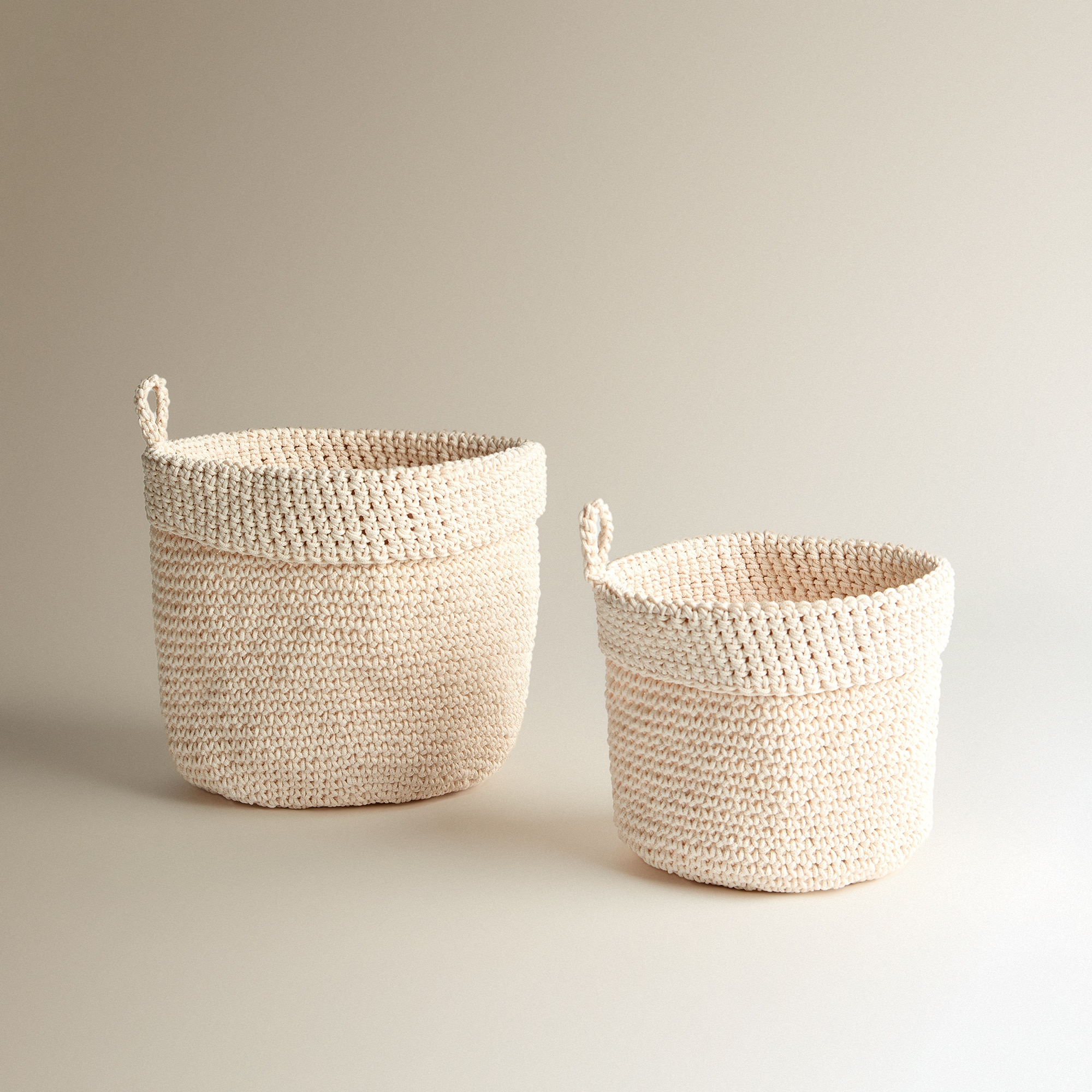 Imagem 0 de Conjunto de 2 Cestos Redondos Tricot