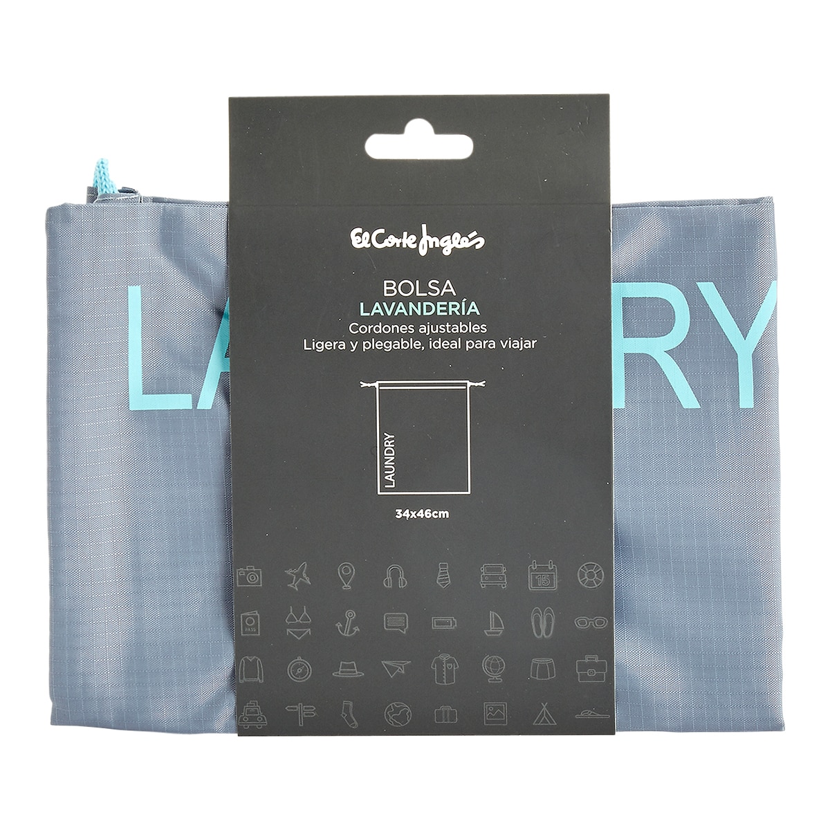 Saco de viagem para roupa El Corte Inglés Cinzento-3
