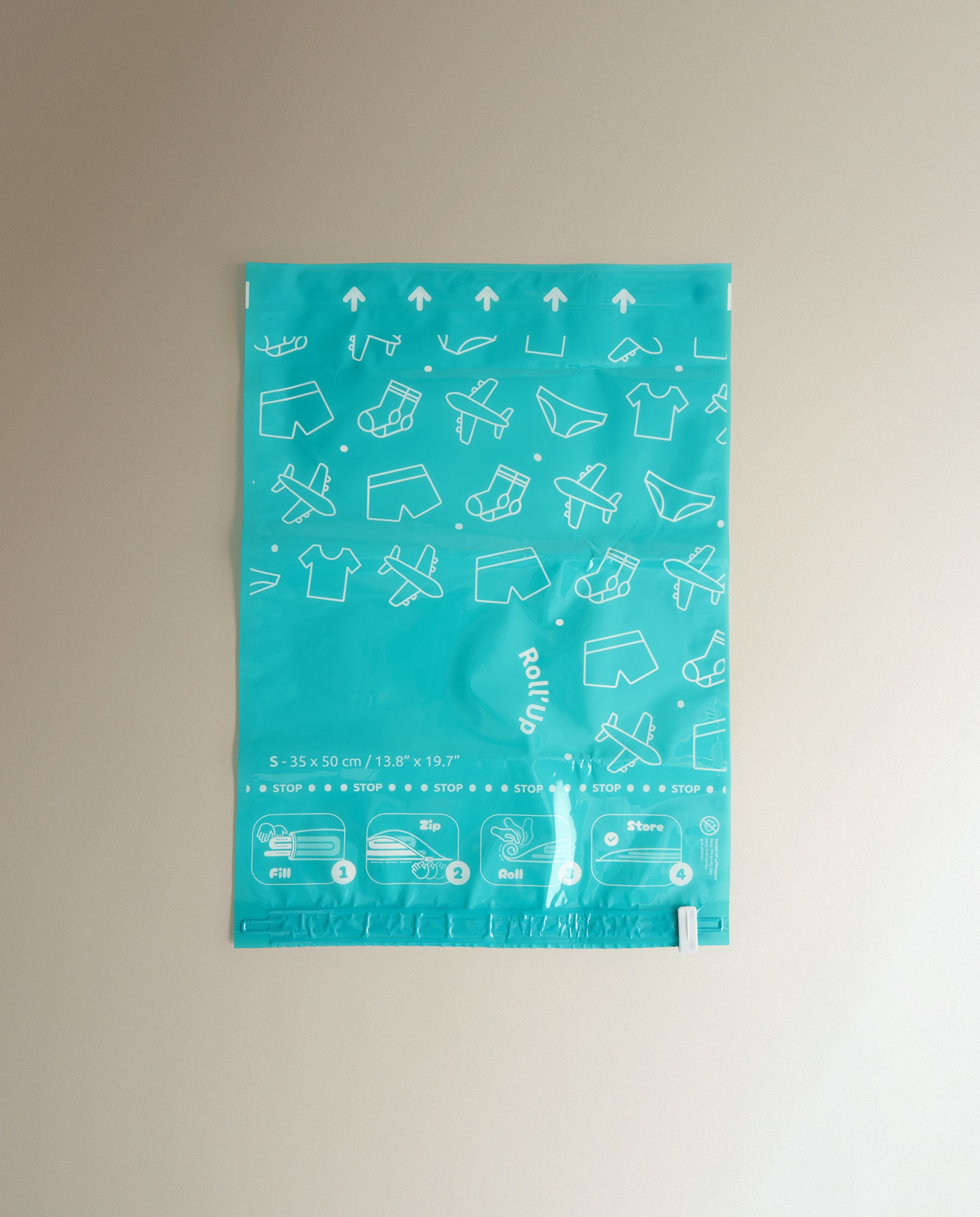 Conjunto de 2 Sacos de Viagem Poupança de Espaço Transparente-2