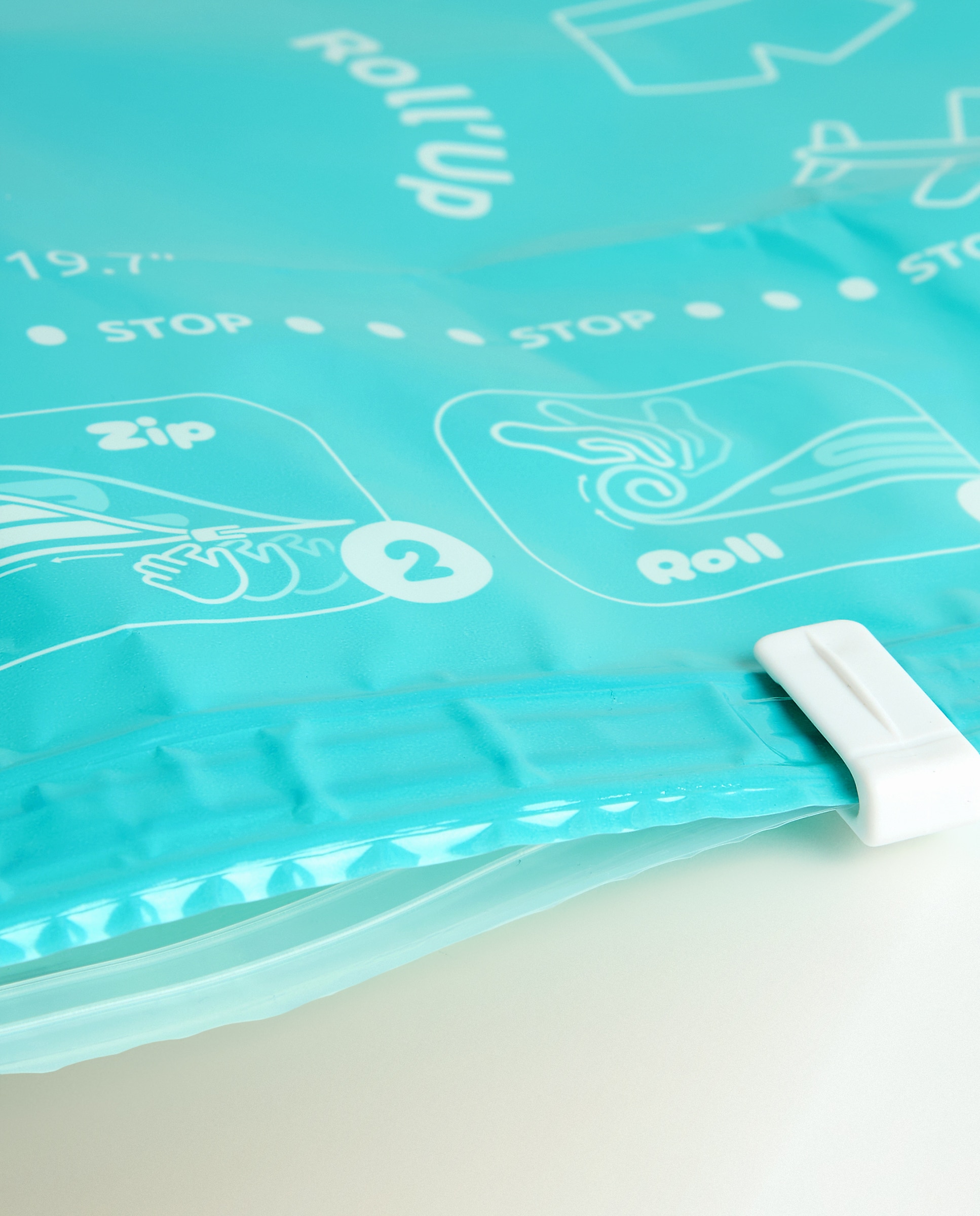 Conjunto de 2 Sacos de Viagem Poupança de Espaço Transparente-4