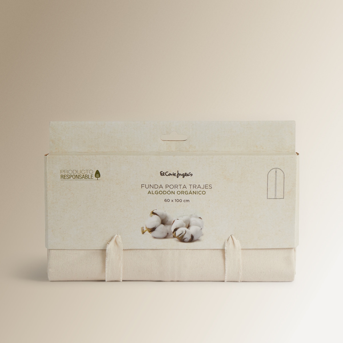 Capa para fatos de algodão orgânico Natural-5