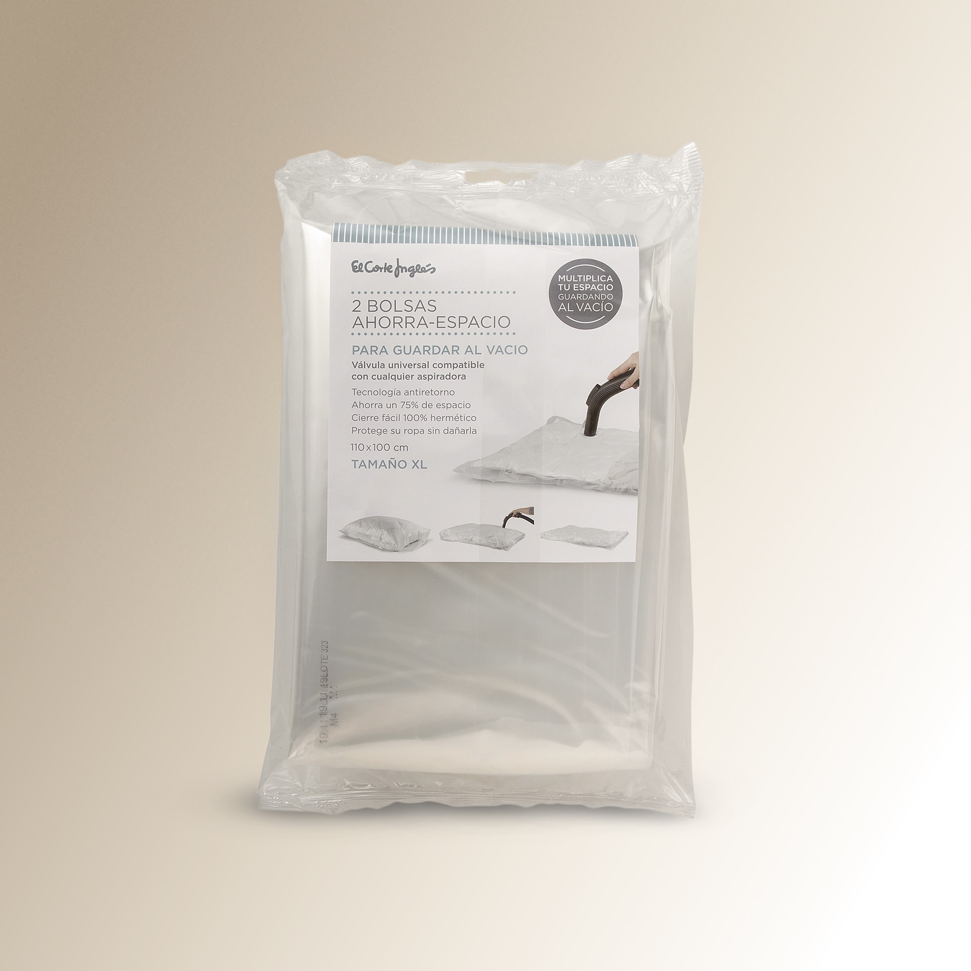 Imagem 0 de Conjunto de 2 capas poupa espaço El Corte Inglés