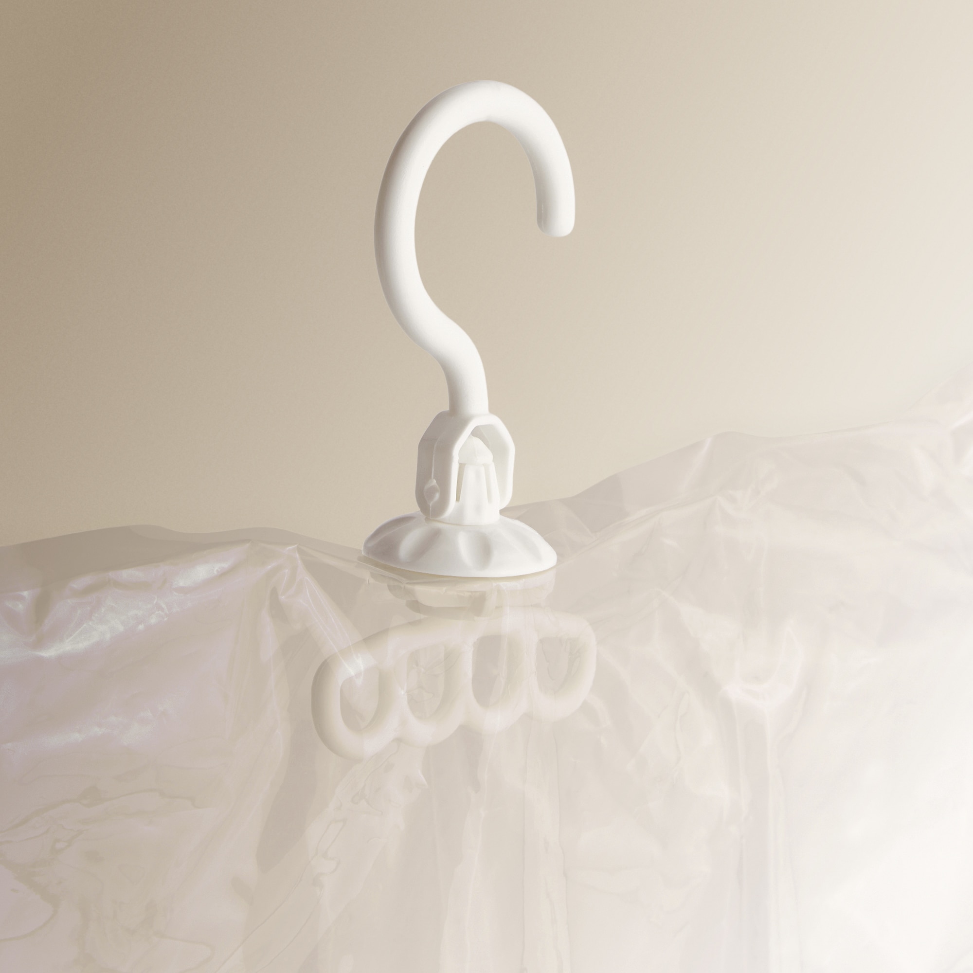 Conjunto de 2 capas poupa espaço para pendurar El Corte Inglés Transparente-3