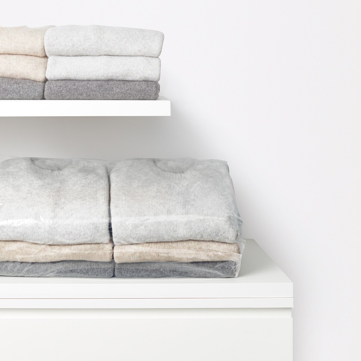 Conjunto de 6 capas para sweaters Rayen Transparente-3