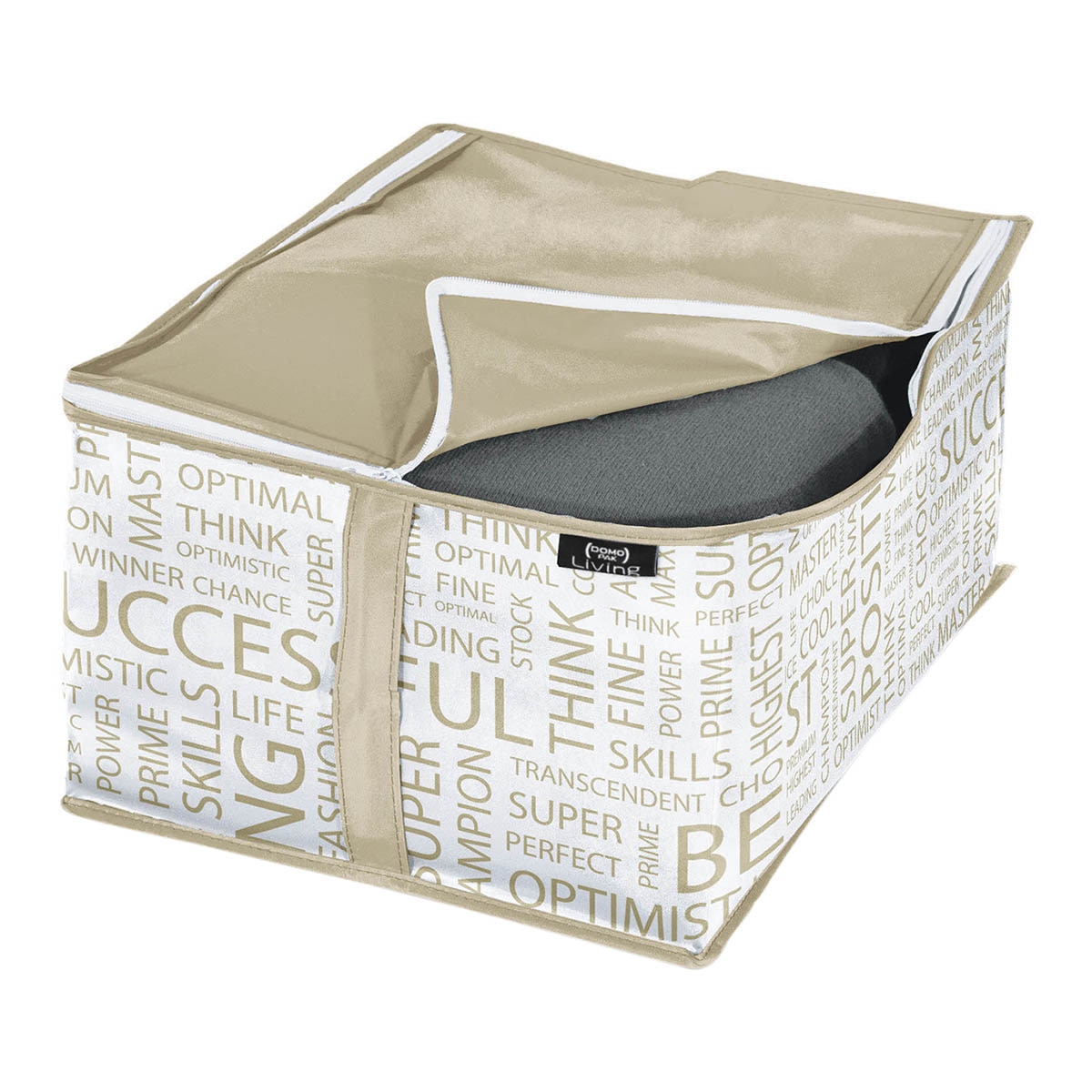 Funda para ropa Domopak Living Urban Gold Blanco-1