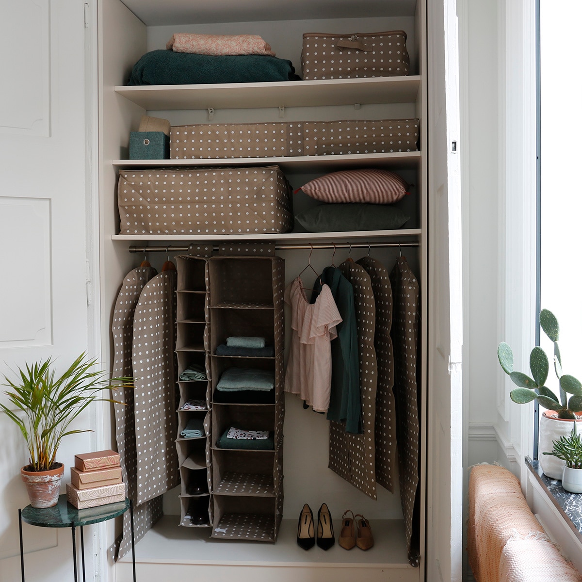 Funda para ropa multiusos Rivoli Compactor® Beige-2