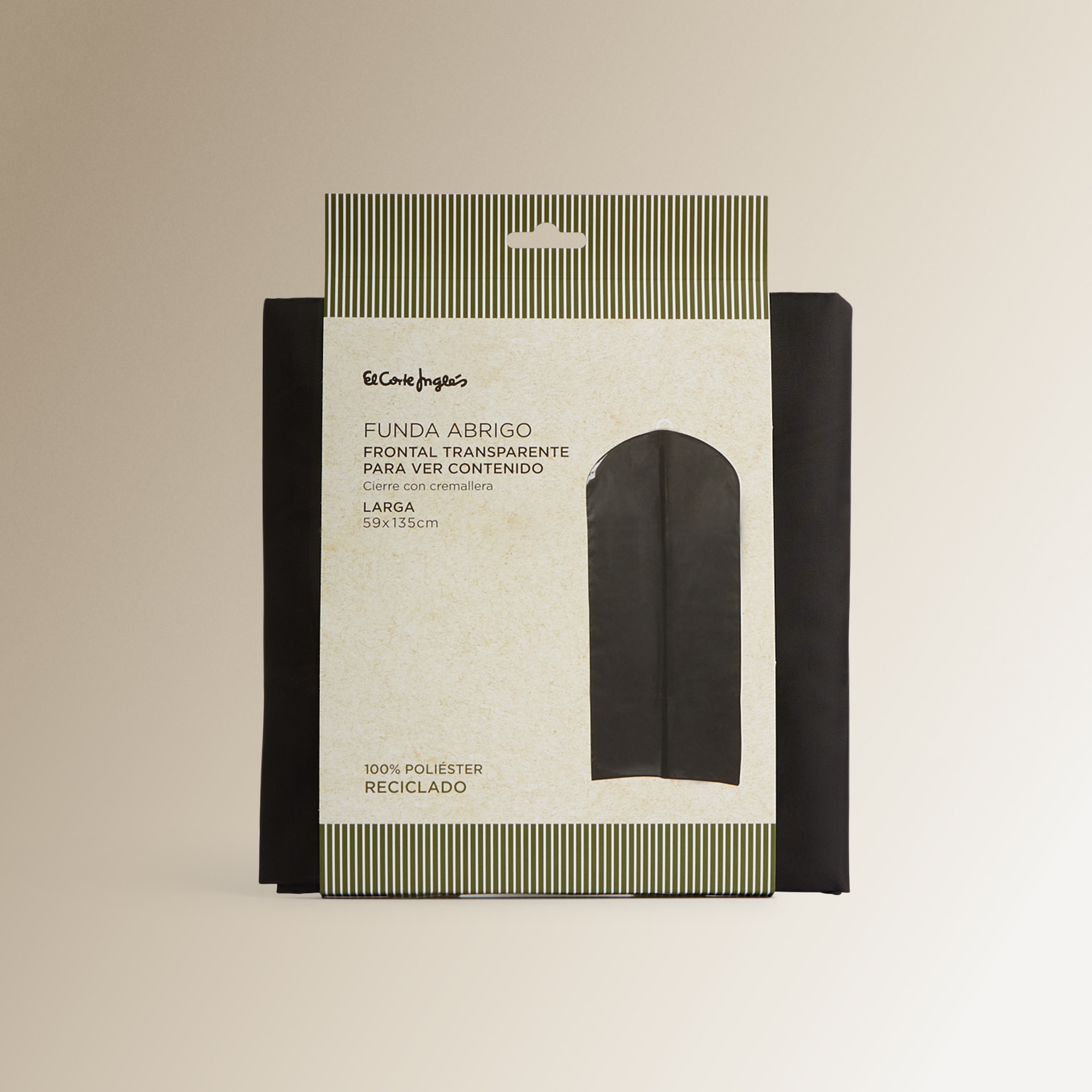 Capa para Sobretudos de Poliéster Reciclado Preto-5