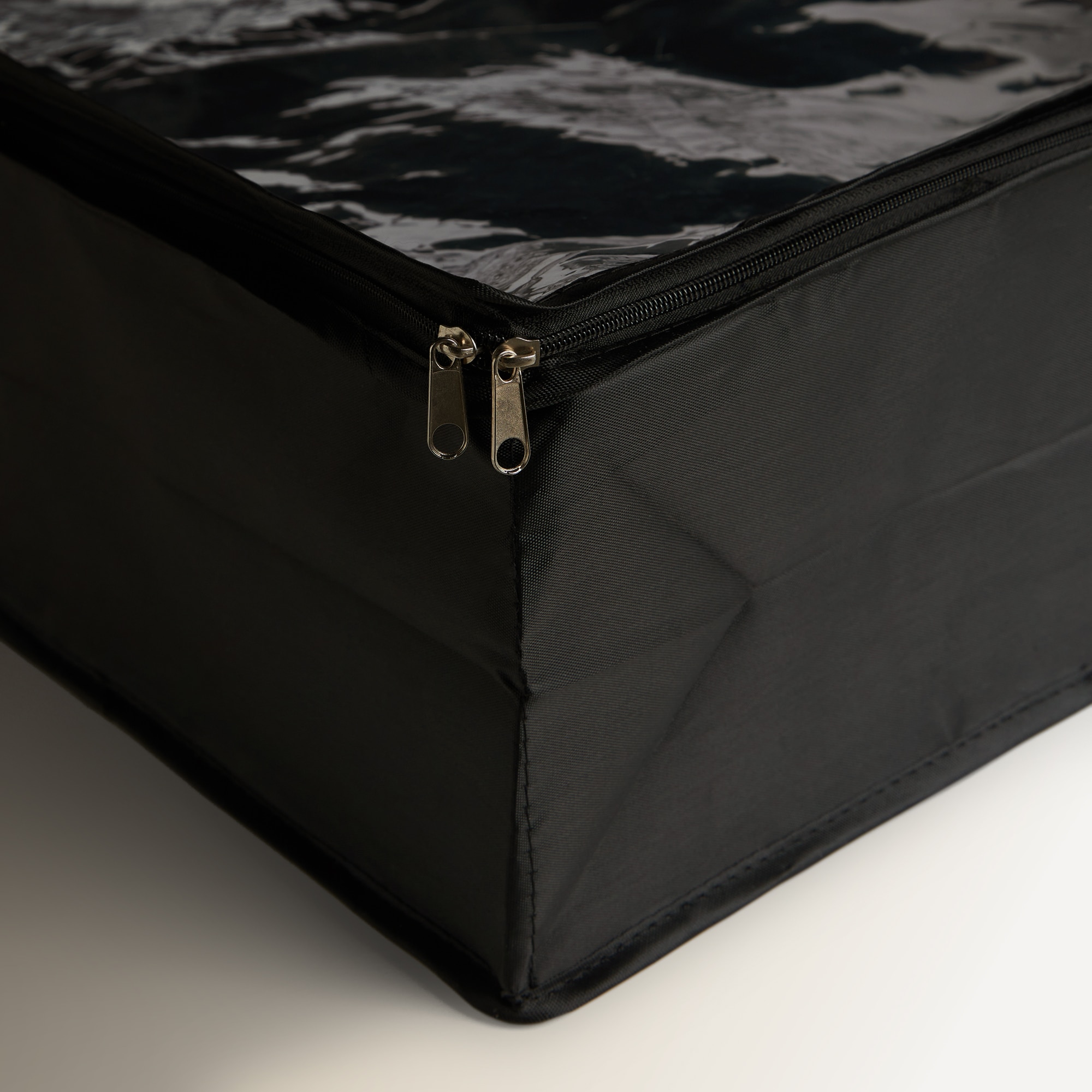 Caja guarda zapatos poliéster reciclado El Corte Inglés Negro-3