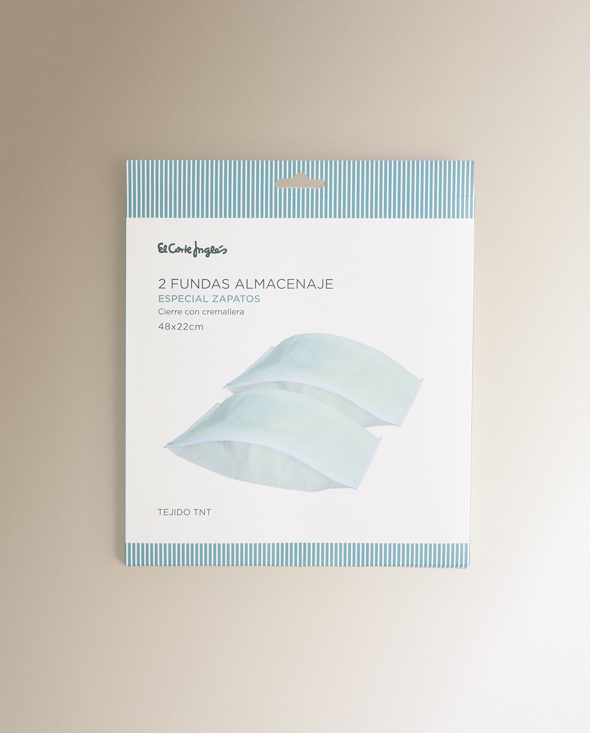 Conjunto de 2 Bolsas para Sapatos Branco-3