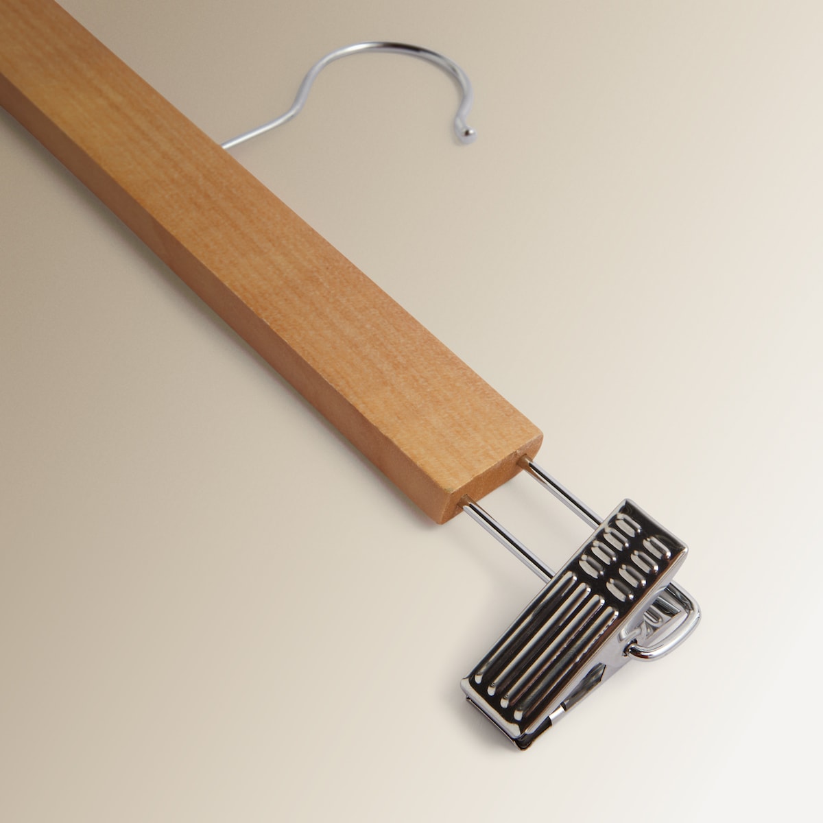 Set de 3 perchas con pinzas Basics El Corte Inglés Natural-2