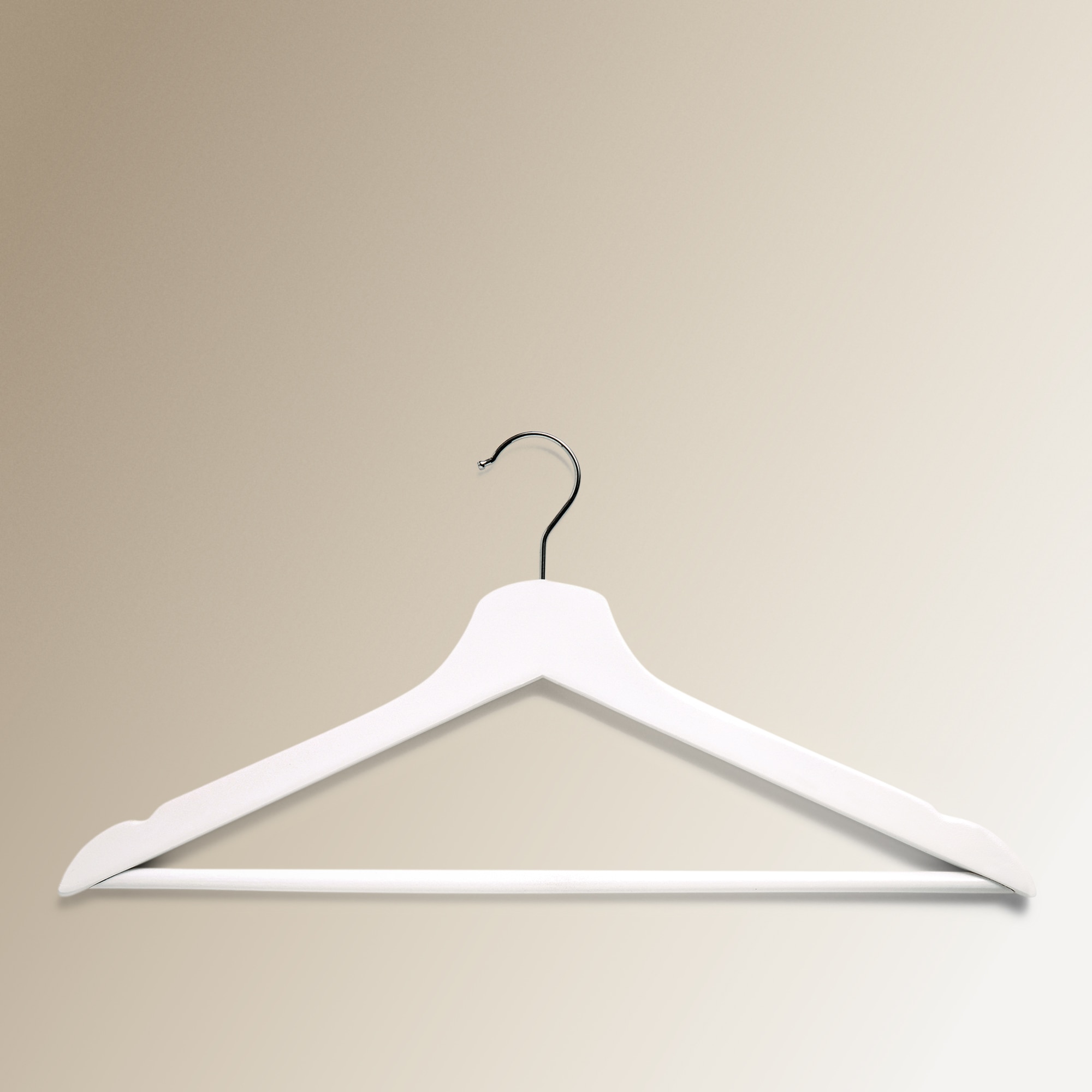 Set de 3 perchas de madera El Corte Inglés Blanco-2