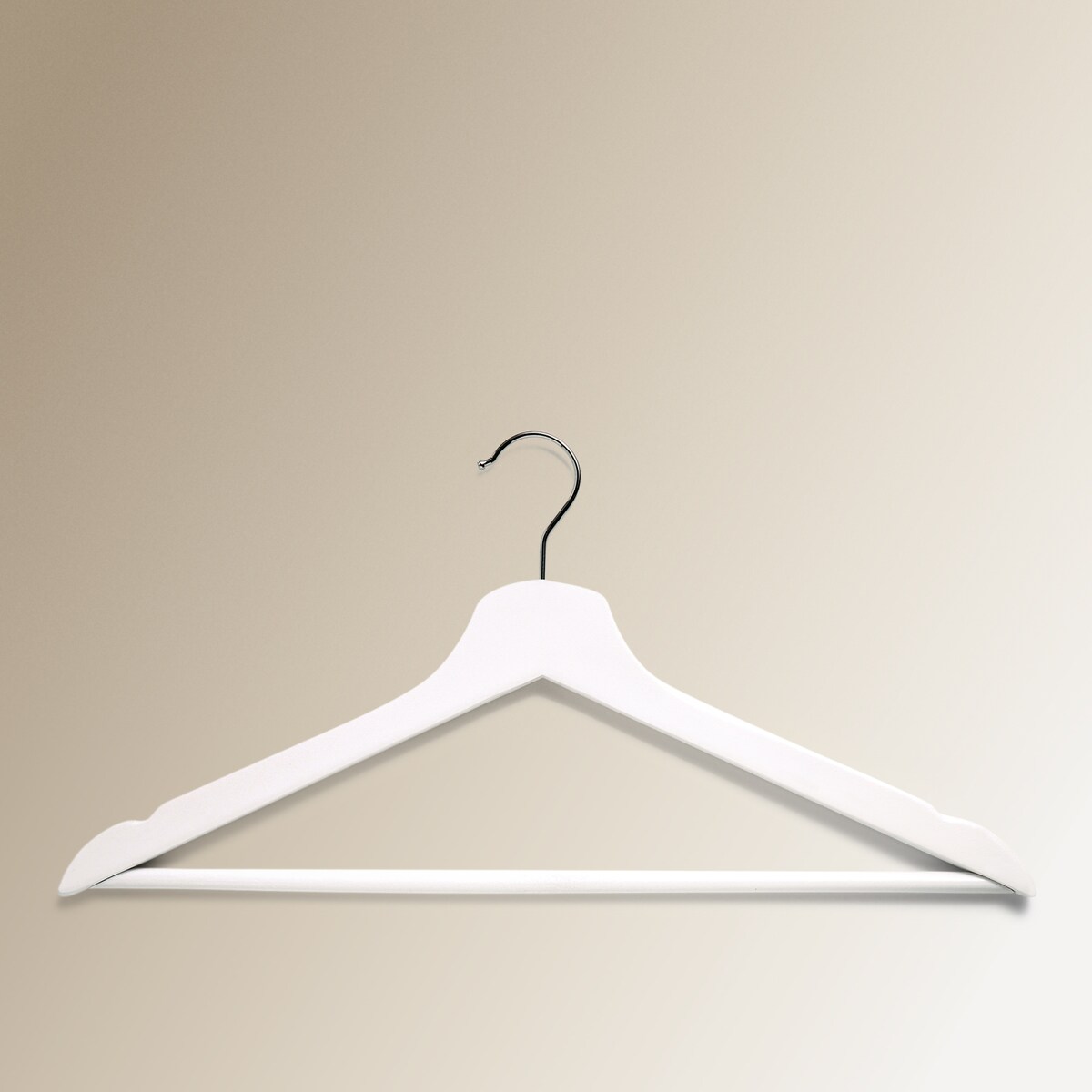 Set de 3 perchas de madera El Corte Inglés Blanco-2