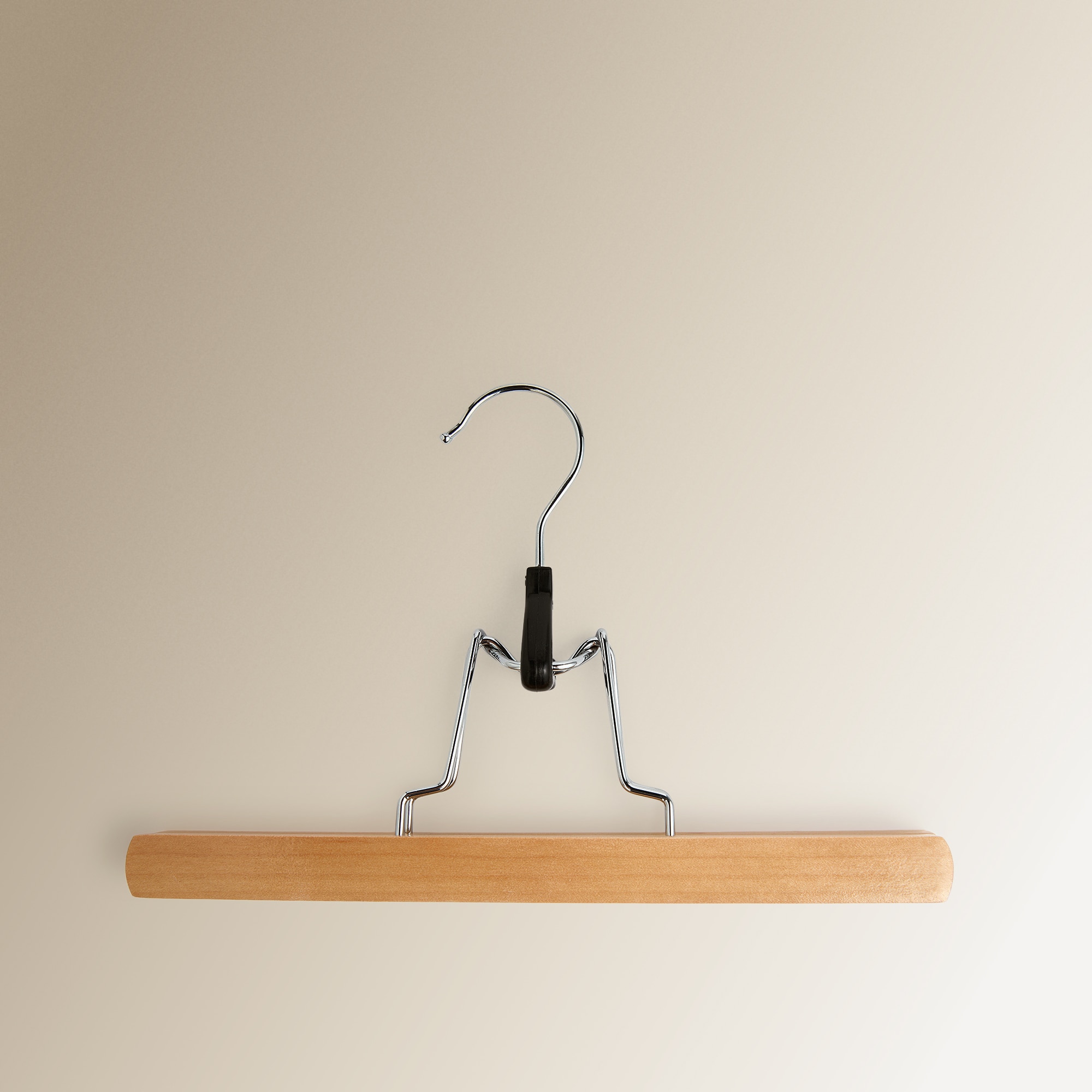 Conjunto de 2 Cabides Mola de Madeira para Calças Natural-2
