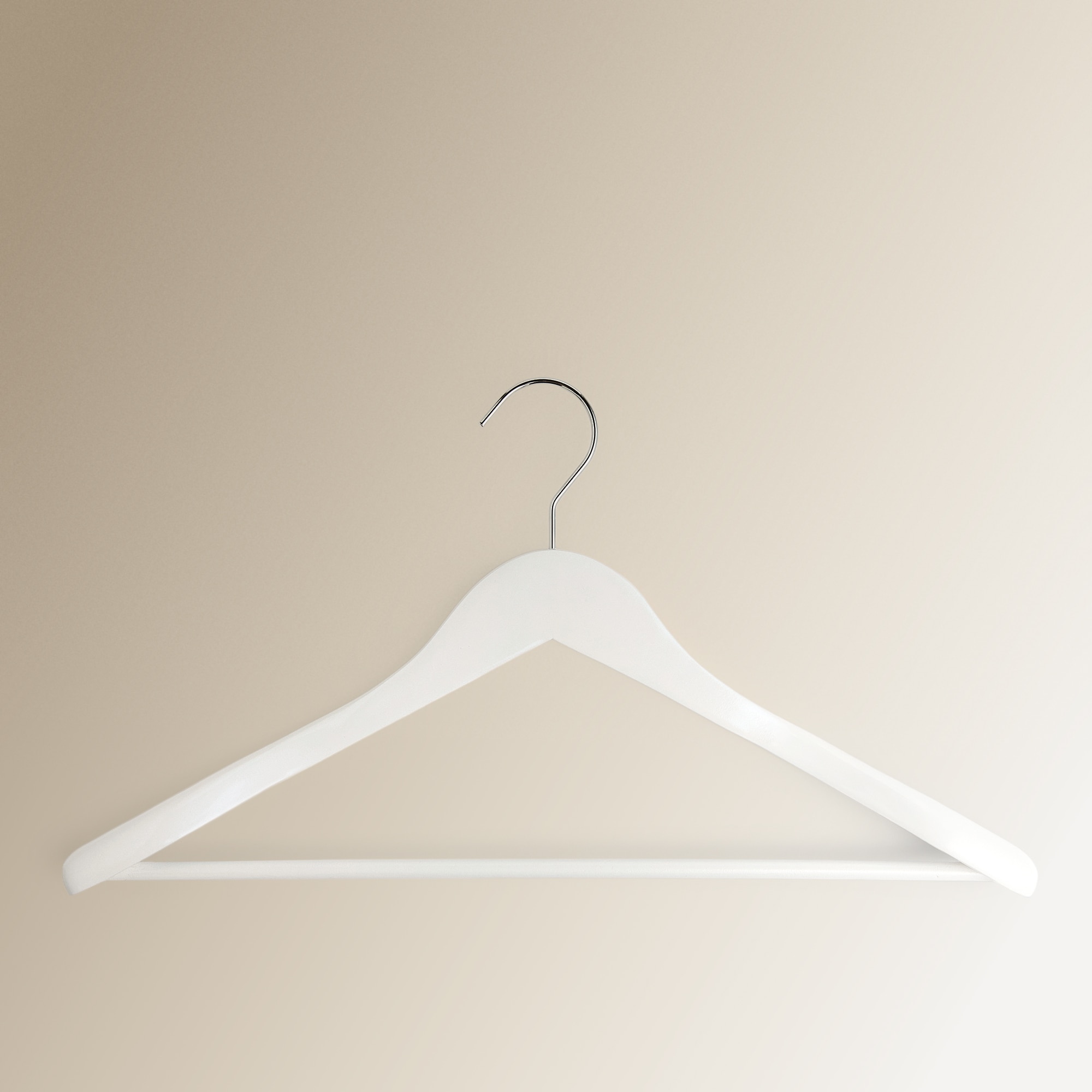 Cabide de madeira com ombreiras El Corte Inglés Branco-1