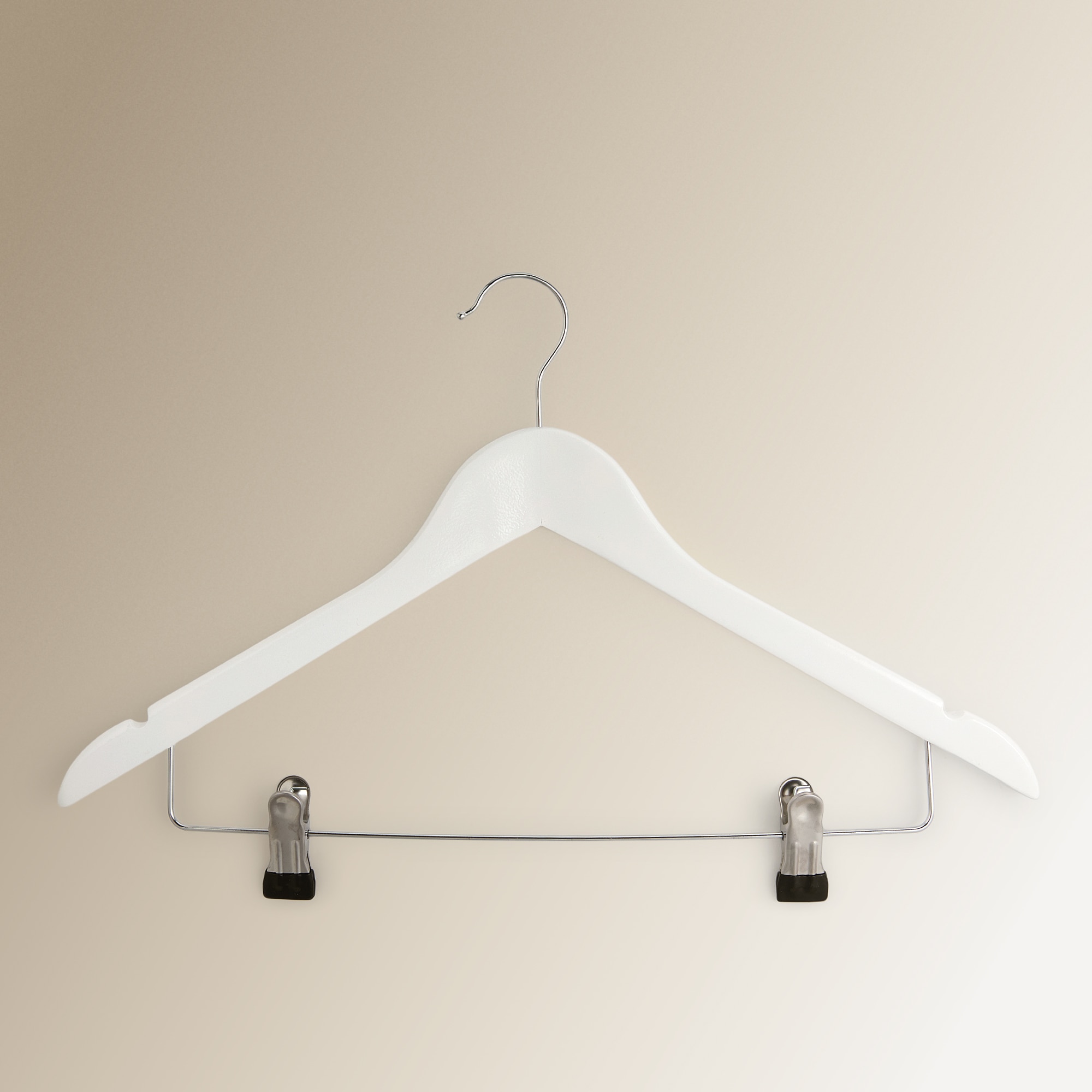 Conjunto de 2 Cabides de Triangulo com Molas Branco-2