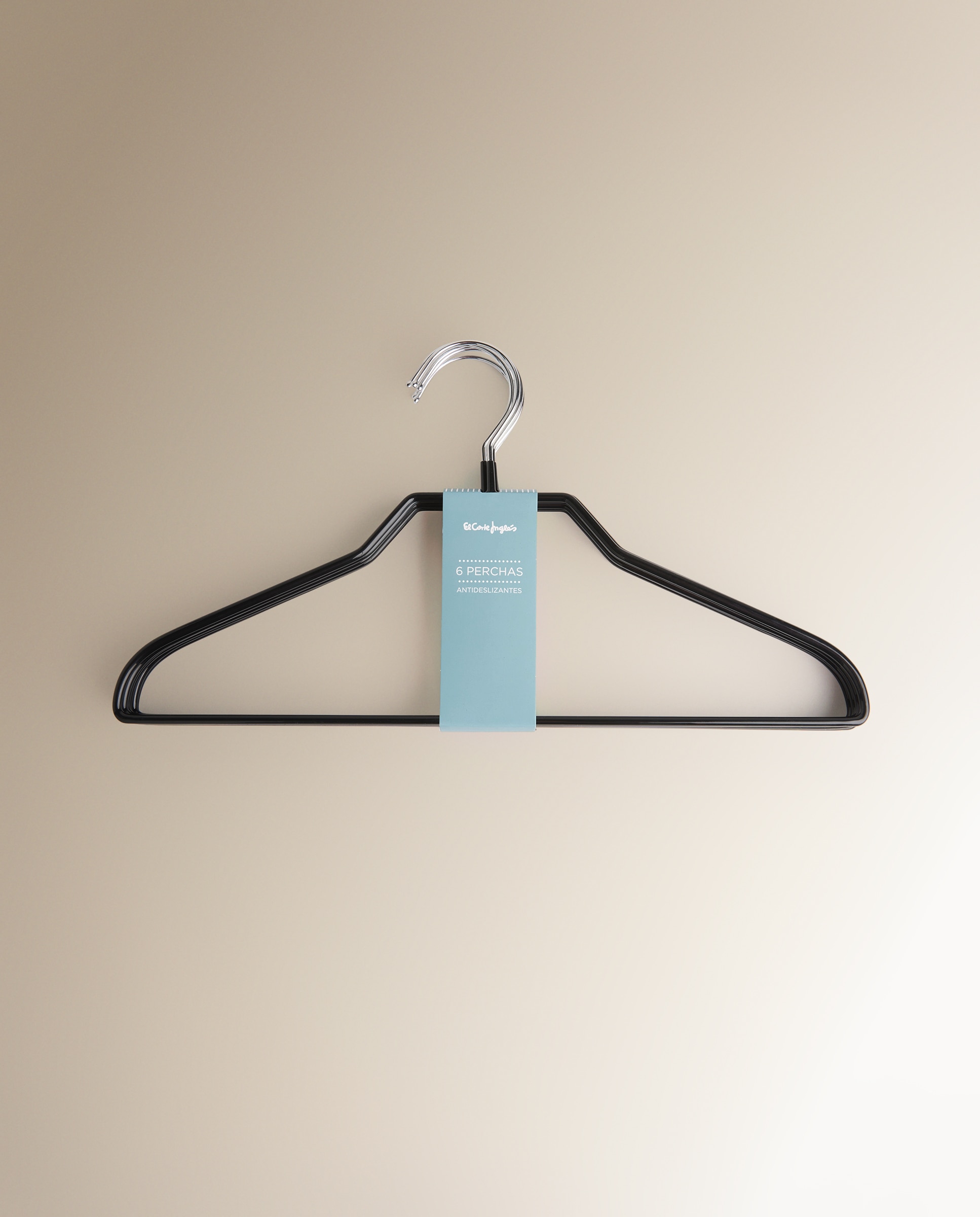 Conjunto de 6 Cabides Antideslizantes Preto-4