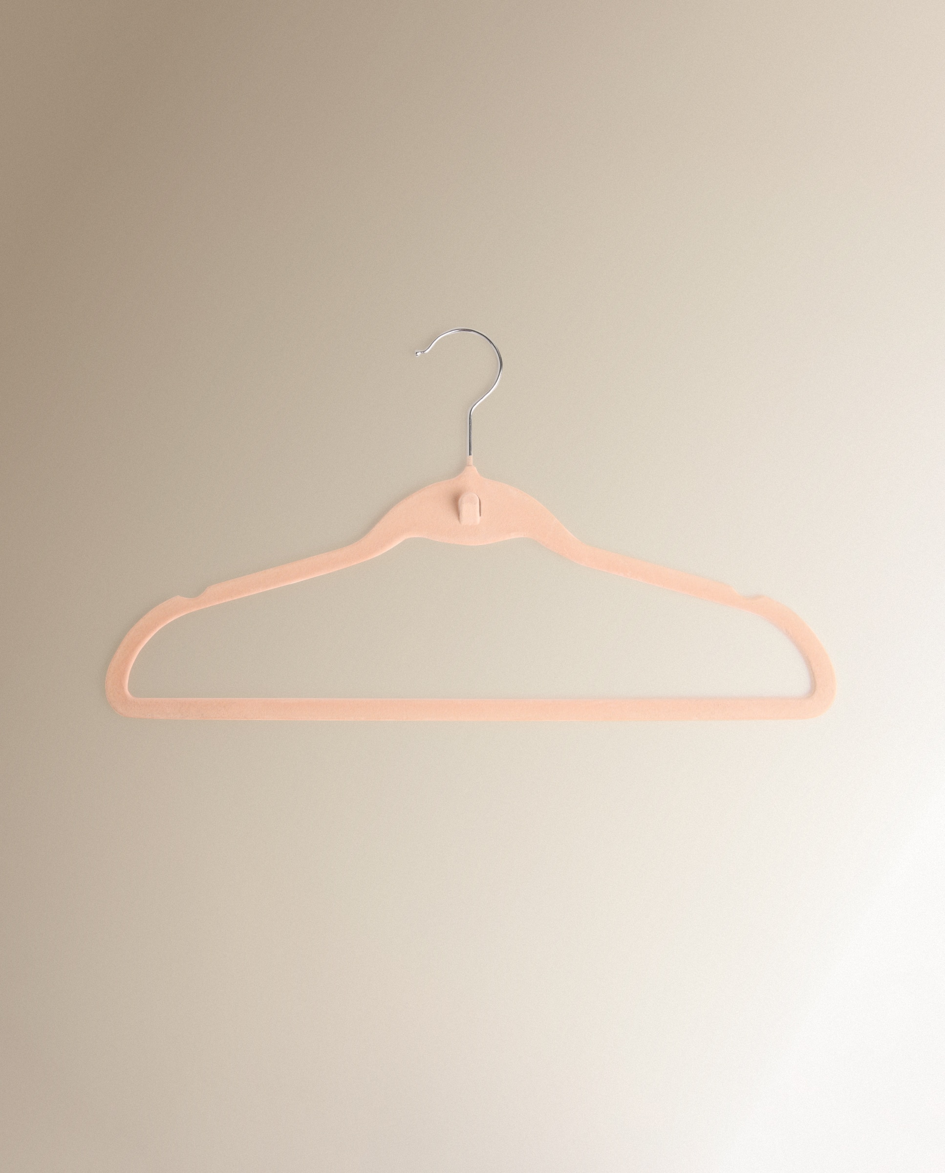 Conjunto de 6 Cabides Flocados Rosa-claro-3
