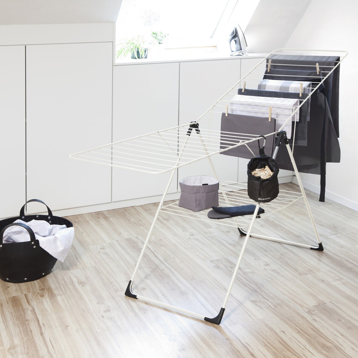 Estendal com abas desdobrável Brabantia Marfim-2