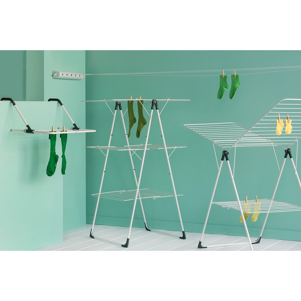 Estendal com abas desdobrável Brabantia Marfim-7