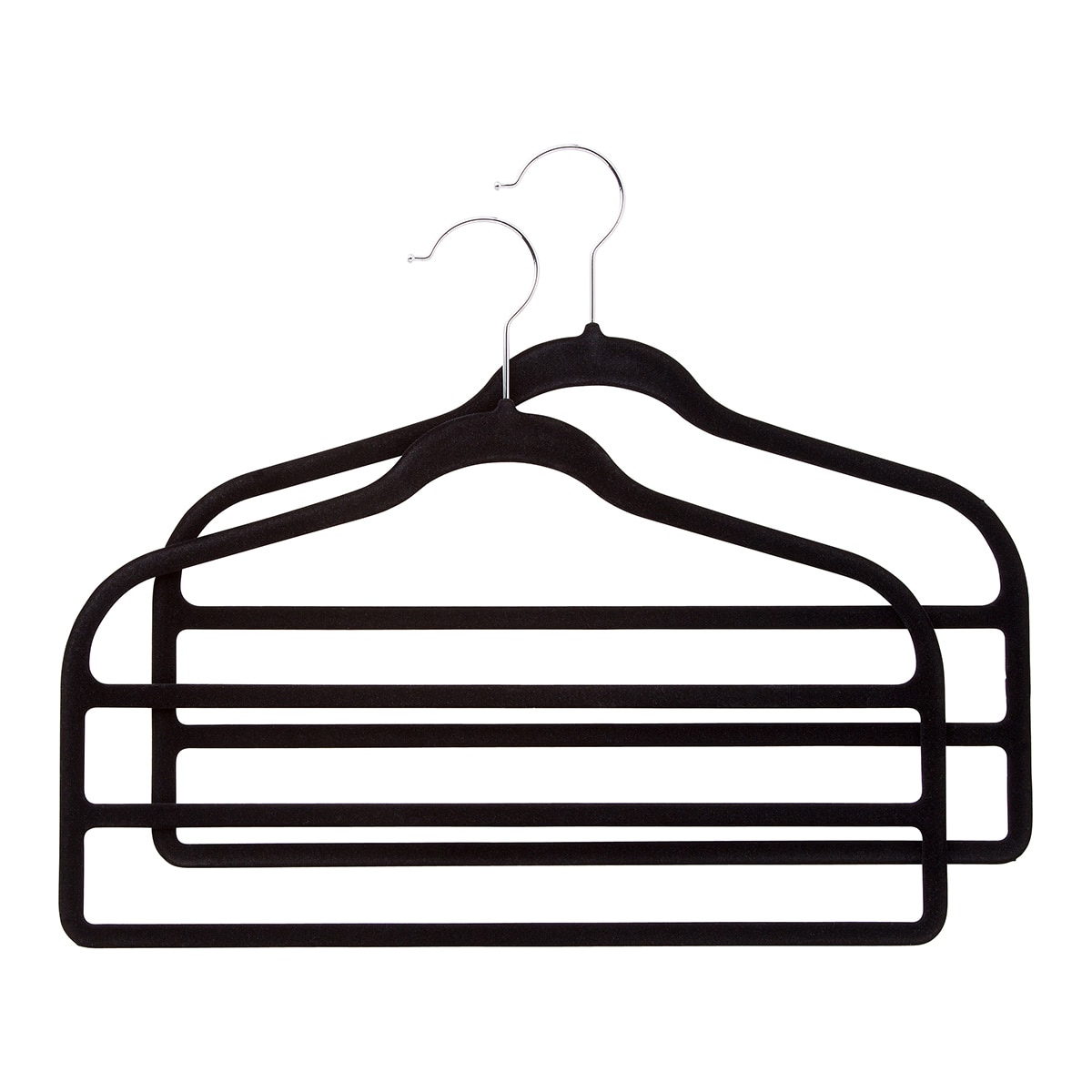 Conjunto de 2 cabides para calças El Corte Inglés Preto-1