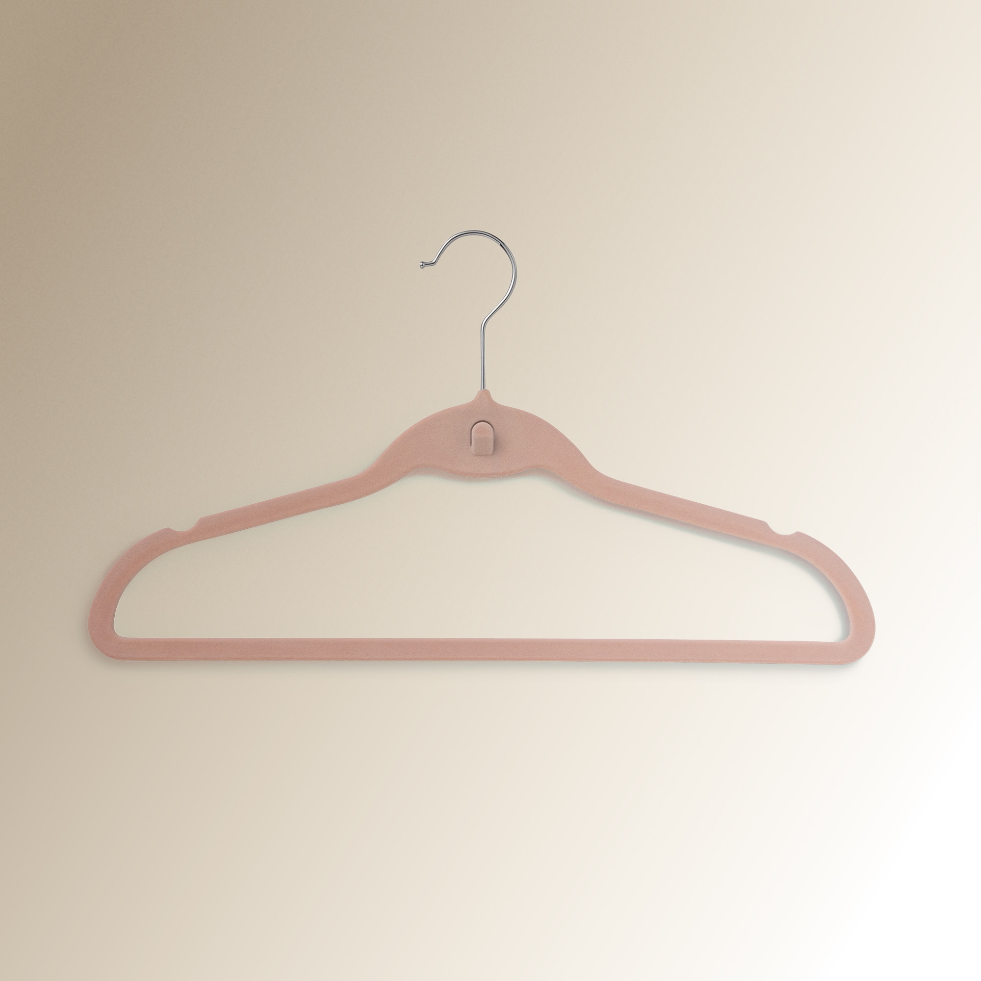 Imagem 0 de Conjunto de 3 cabides flocados rosas