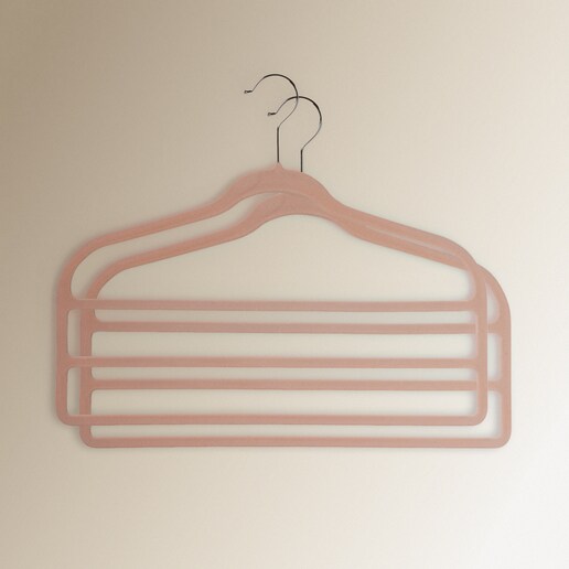 Set de 2 perchas para pantalones rosa El Corte Inglés