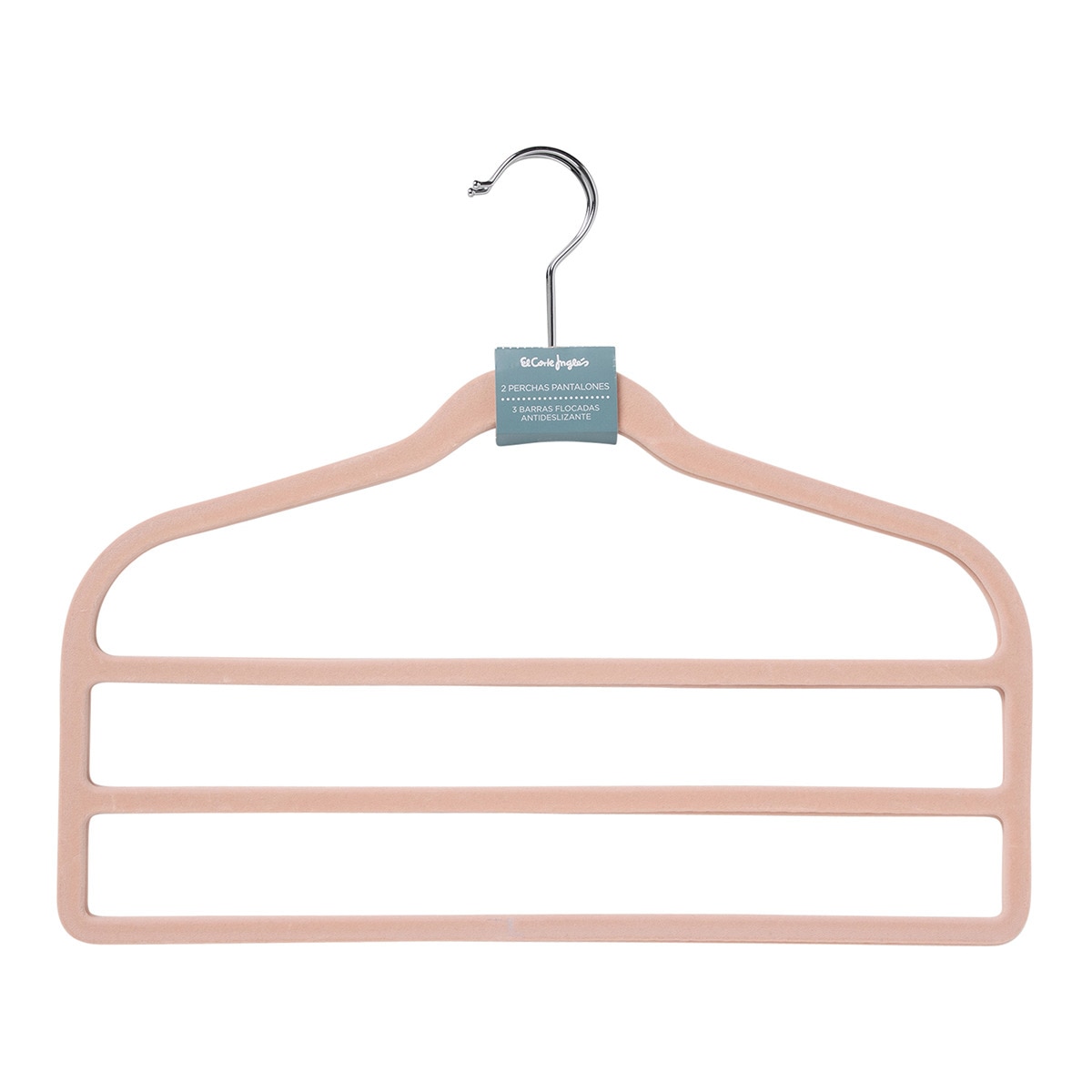 Conjunto de 2 cabides para calças rosa Rosa-pálido-3