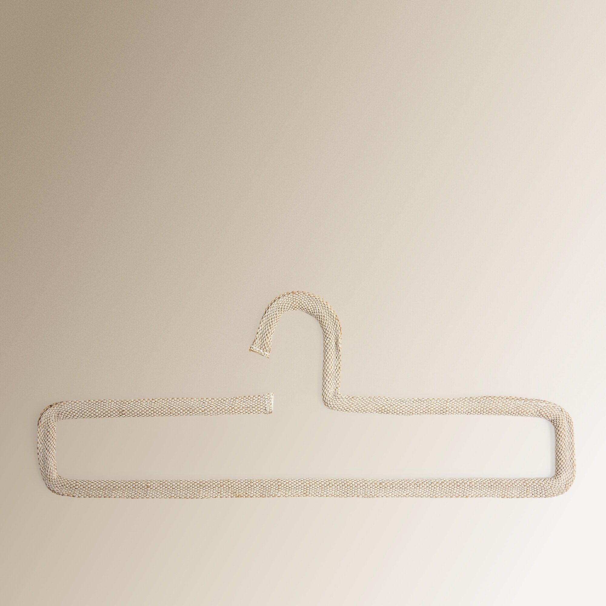 Conjunto de Dois Cabides de Algodão para Calças Natural-2
