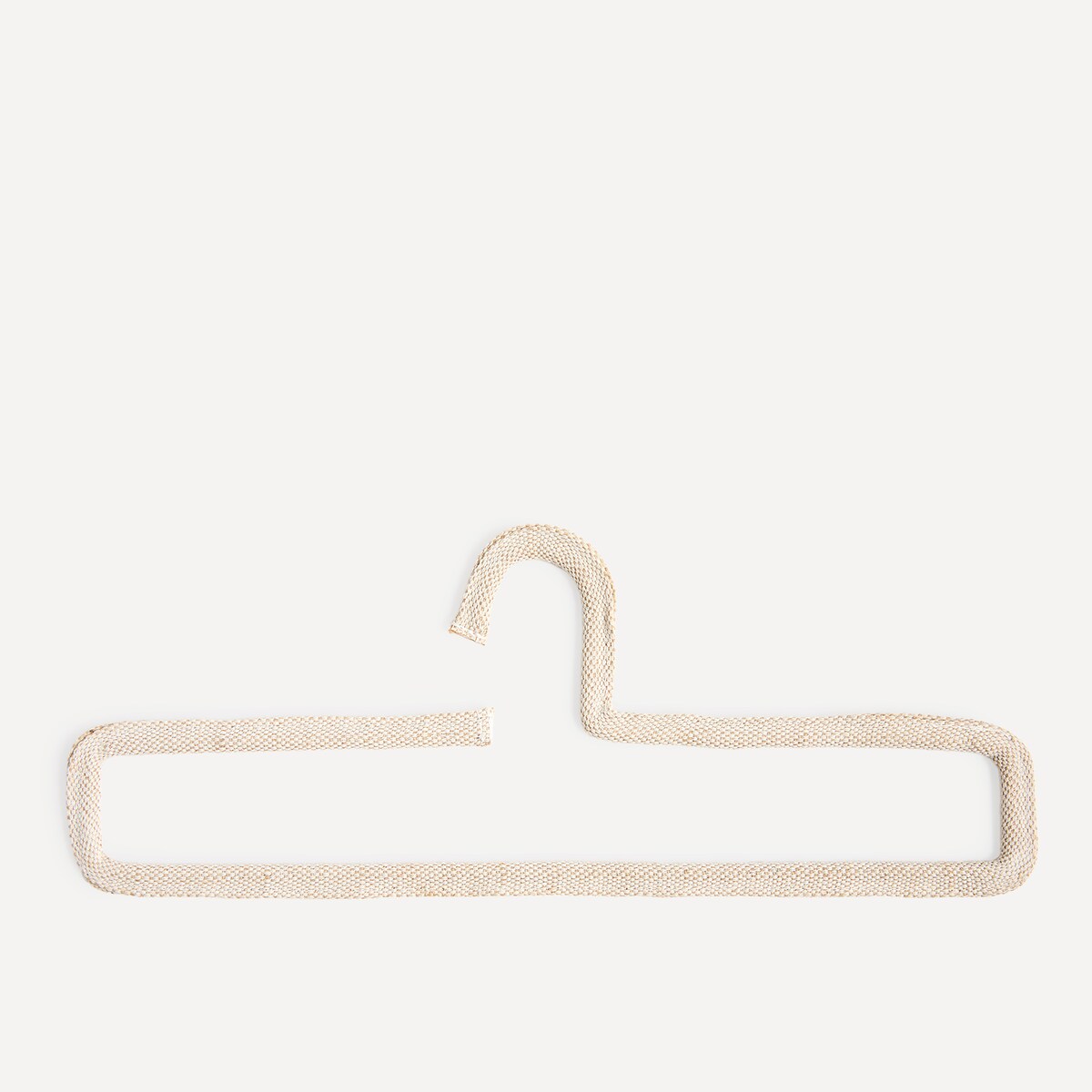 Set de dos perchas de algodón para pantalón El Corte Inglés Natural-2