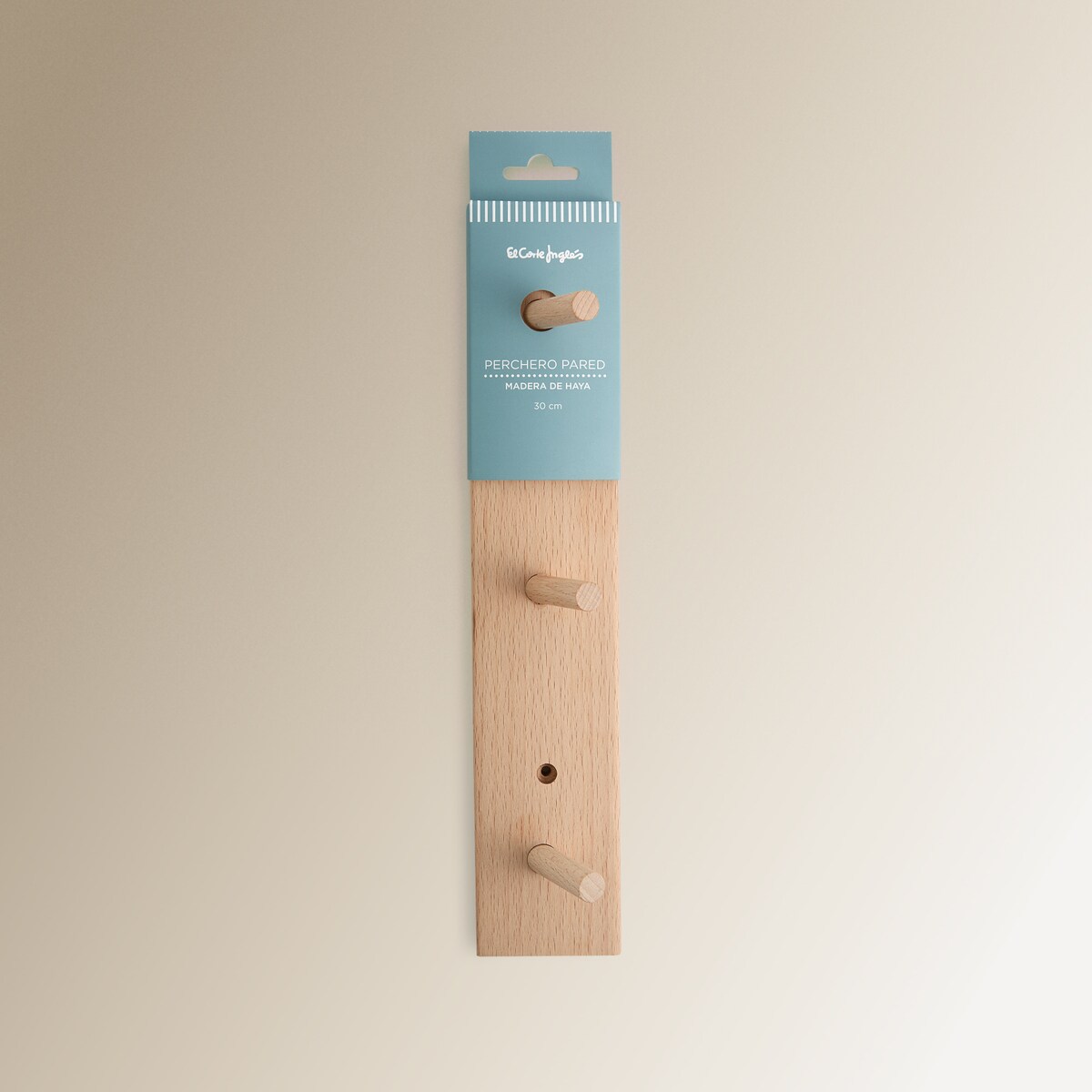 Cabide com 3 Ganchos de Madeira de Faia Natural-5