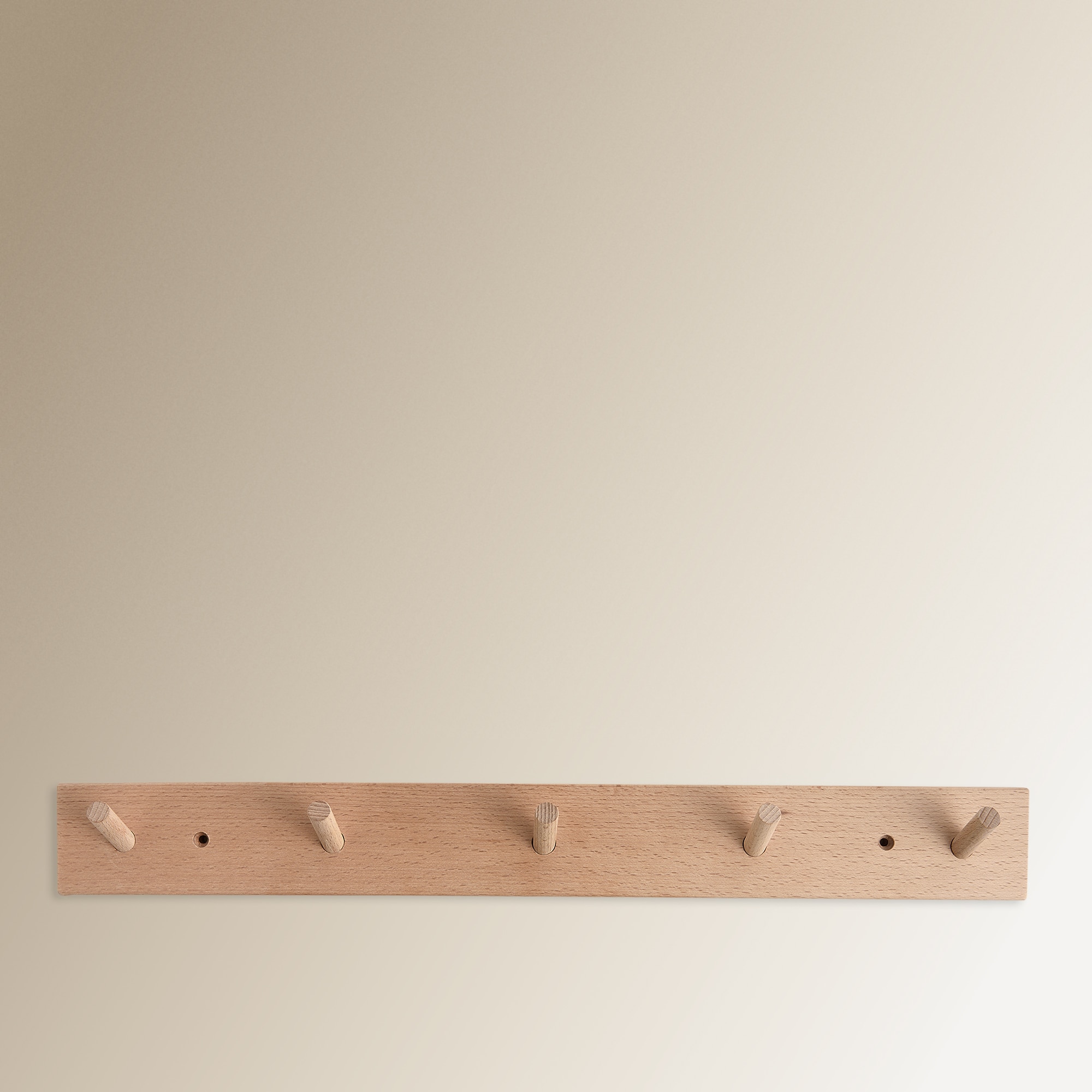 Cabide com 5 Ganchos de Madeira de Faia Natural-1