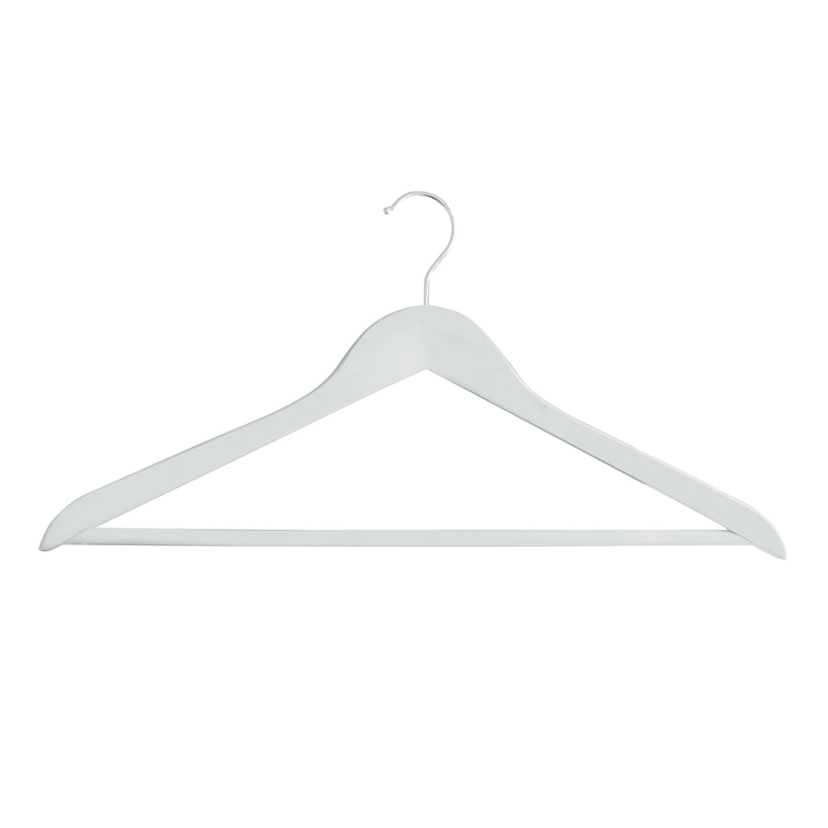 Set 3 perchas de madera Stock Mondex Blanco-2