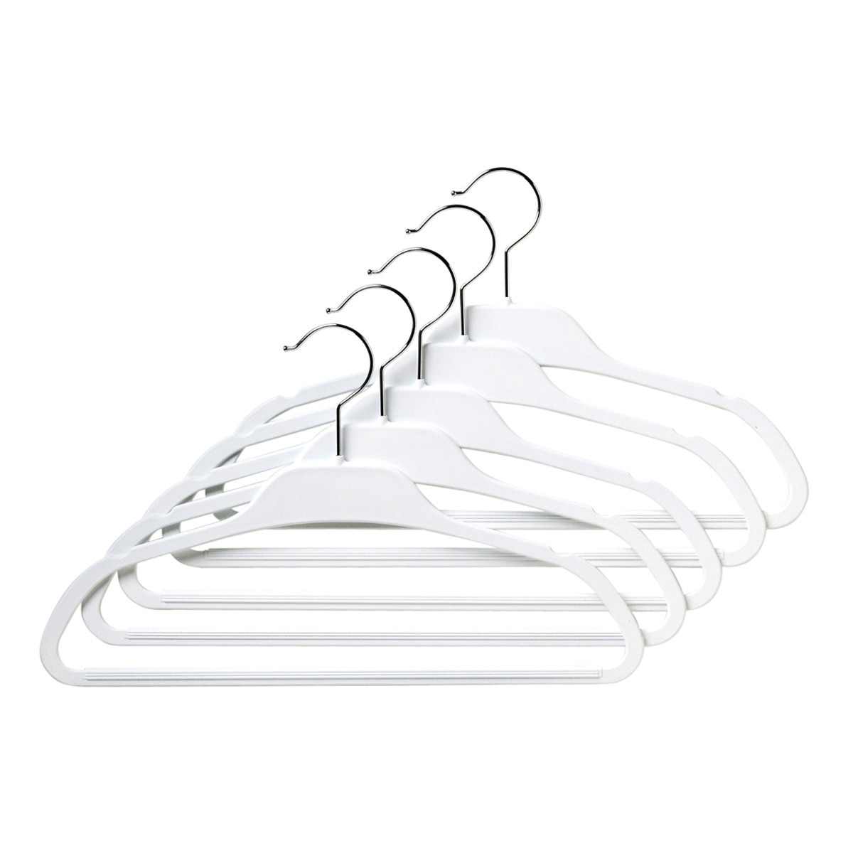 Conjunto de 5 cabides aderentes El Corte Inglés Branco-1