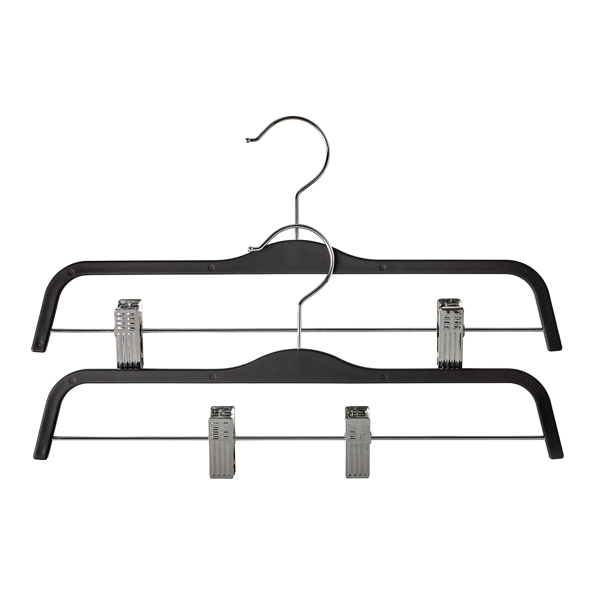 Conjunto de 2 cabides aderentes com molas El Corte Inglés Preto-1