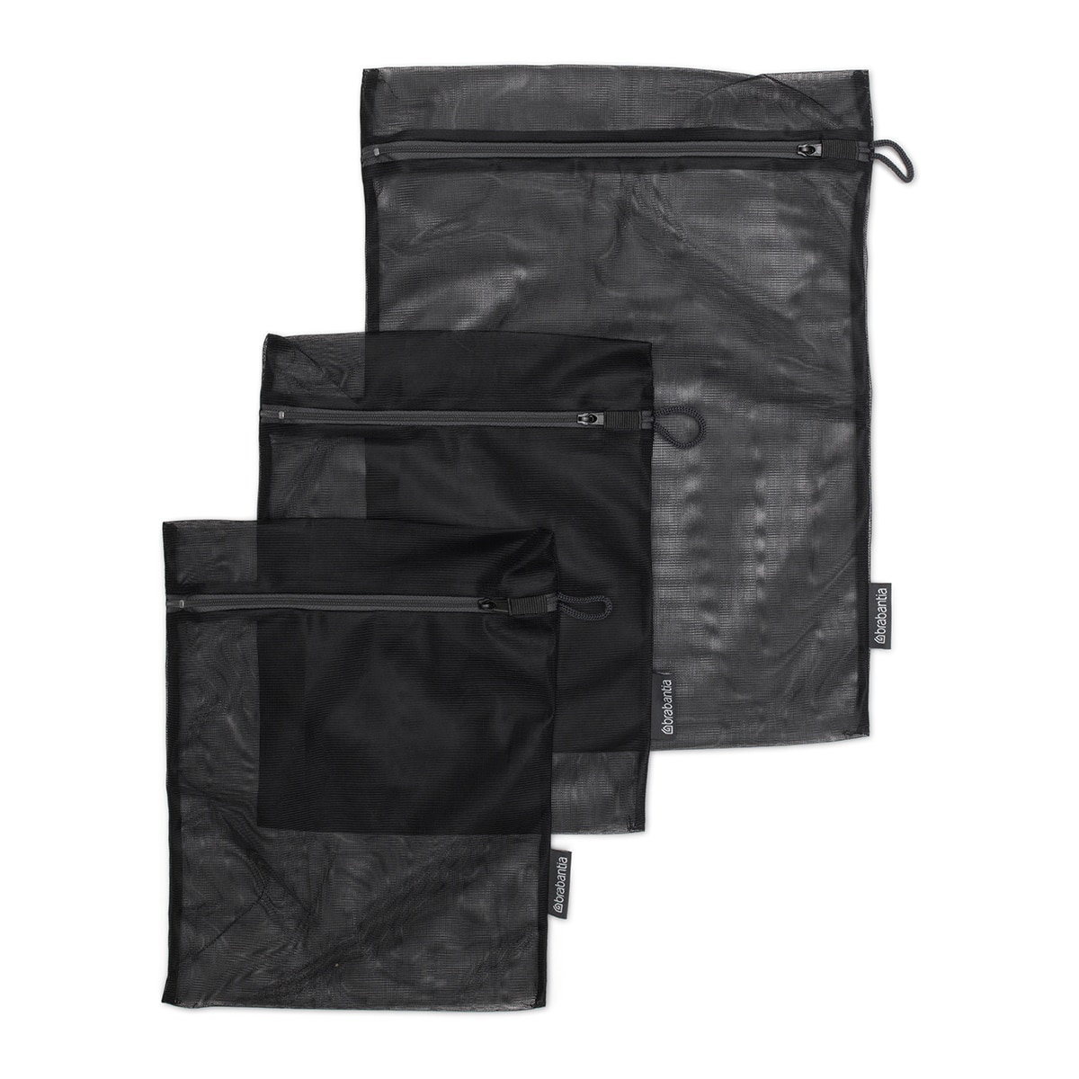 Conjunto de 3 Sacos para Máquina de Lavar Roupa Preto-1