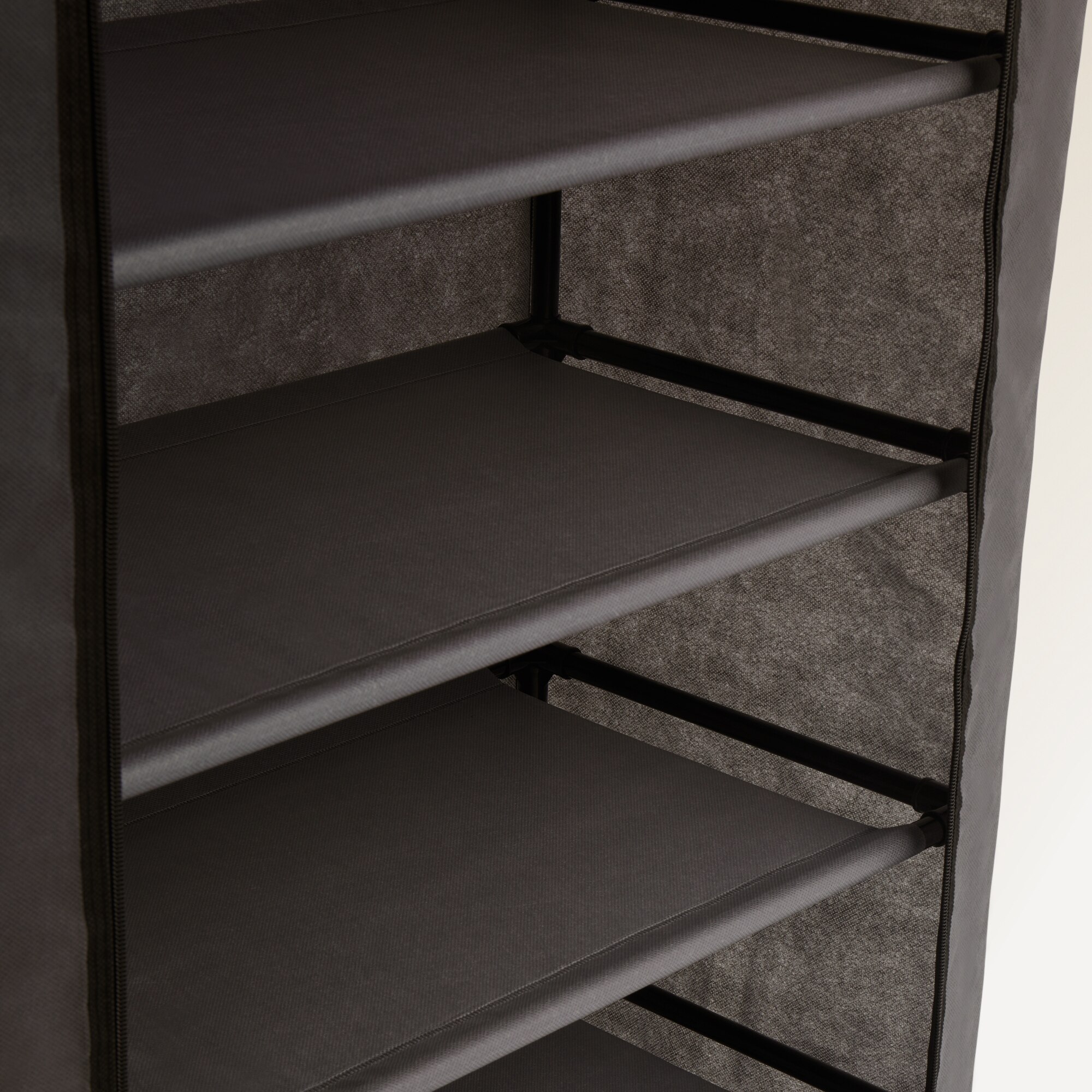 Armário de sapatos 10 prateleiras Cinzento-escuro-5