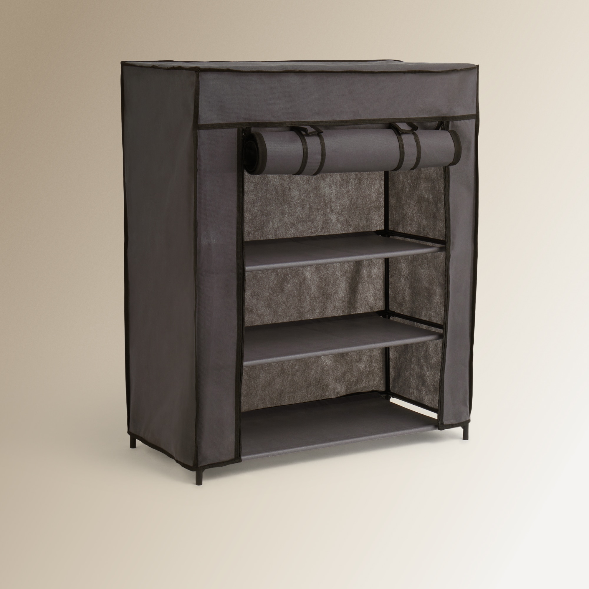 Sapateiro de 4 prateleiras El Corte Inglés Cinzento-escuro-3