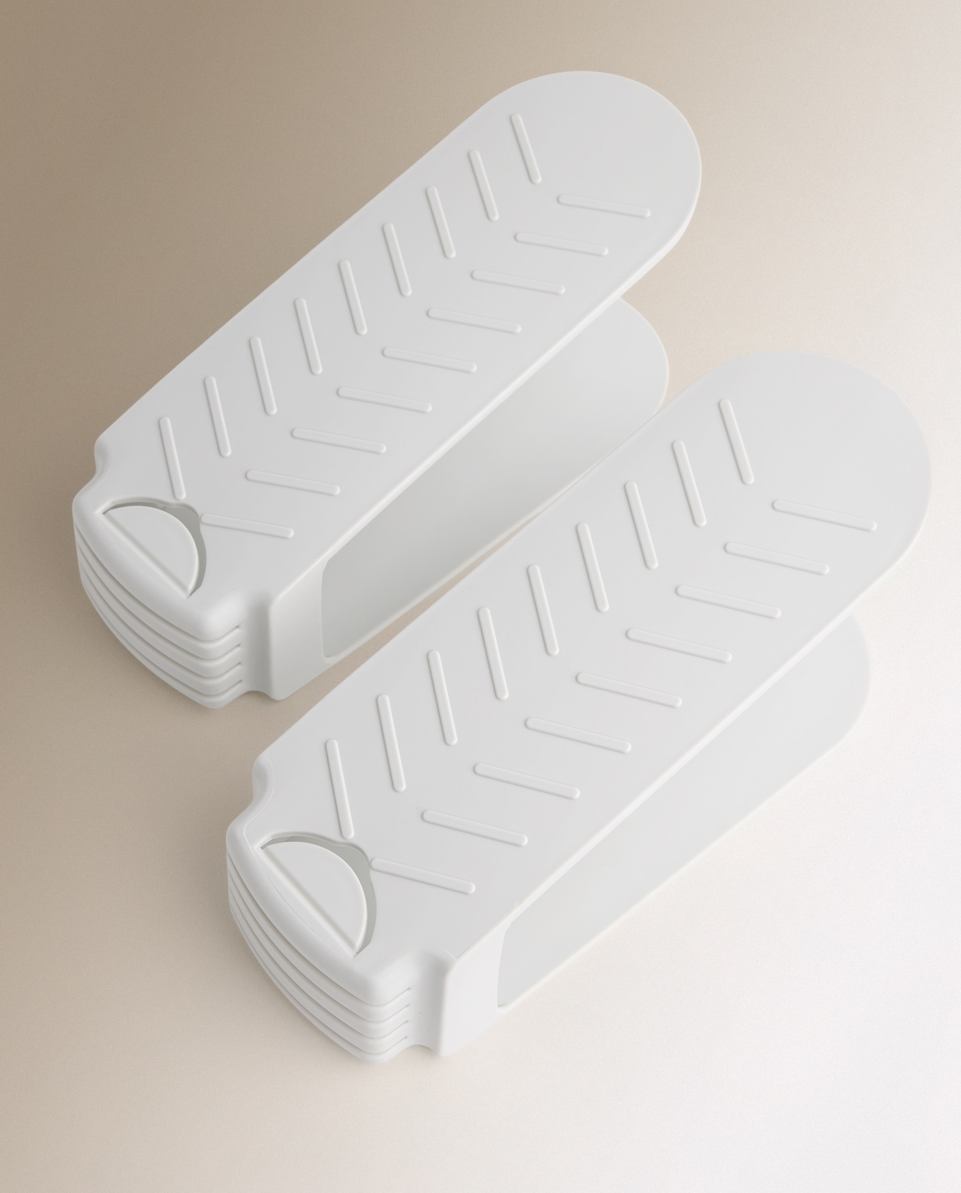 Set de 2 organizadores para zapatos El Corte Inglés Piedra-3