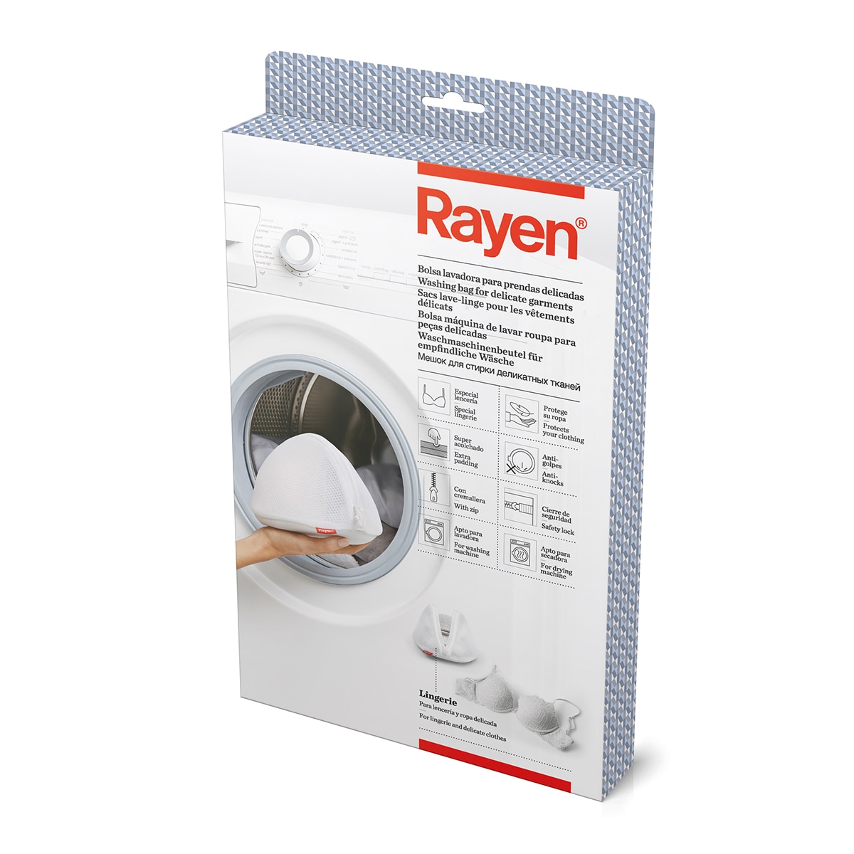 Malla lavadora de lencería Rayen Blanco-5