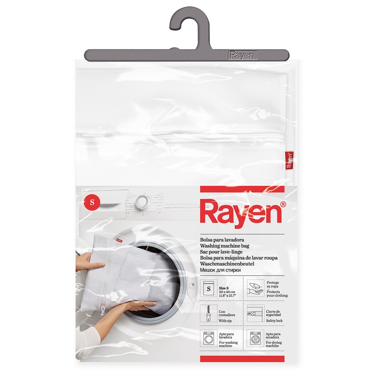 Funda de lavadora para prendas delicadas Rayen Blanco-4