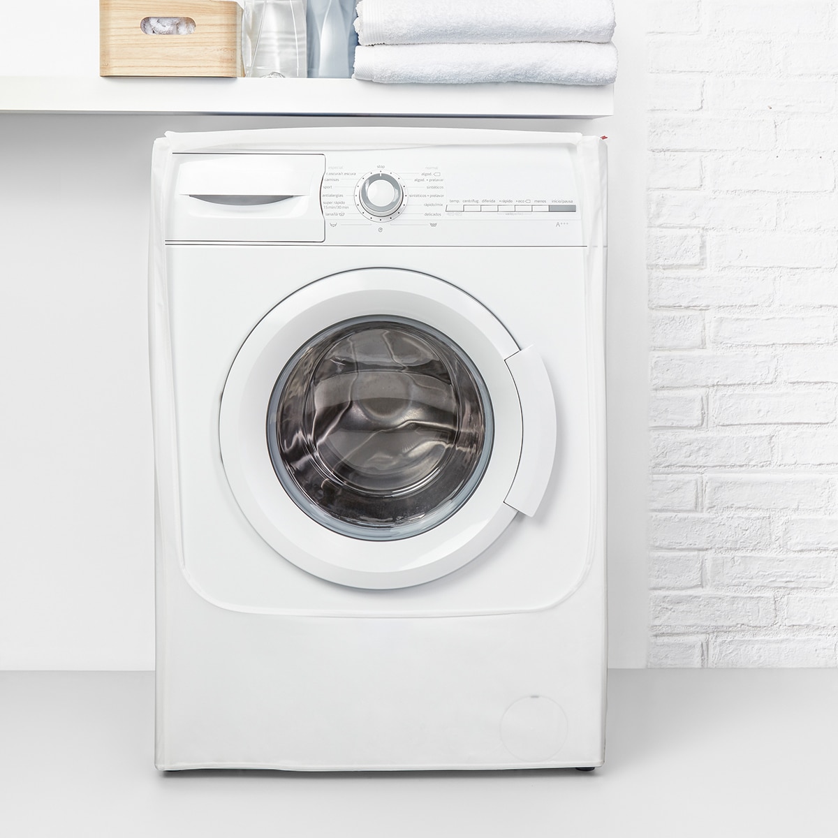 Capa máquina de lavar carga frontal Rayen Eco Transparente-5