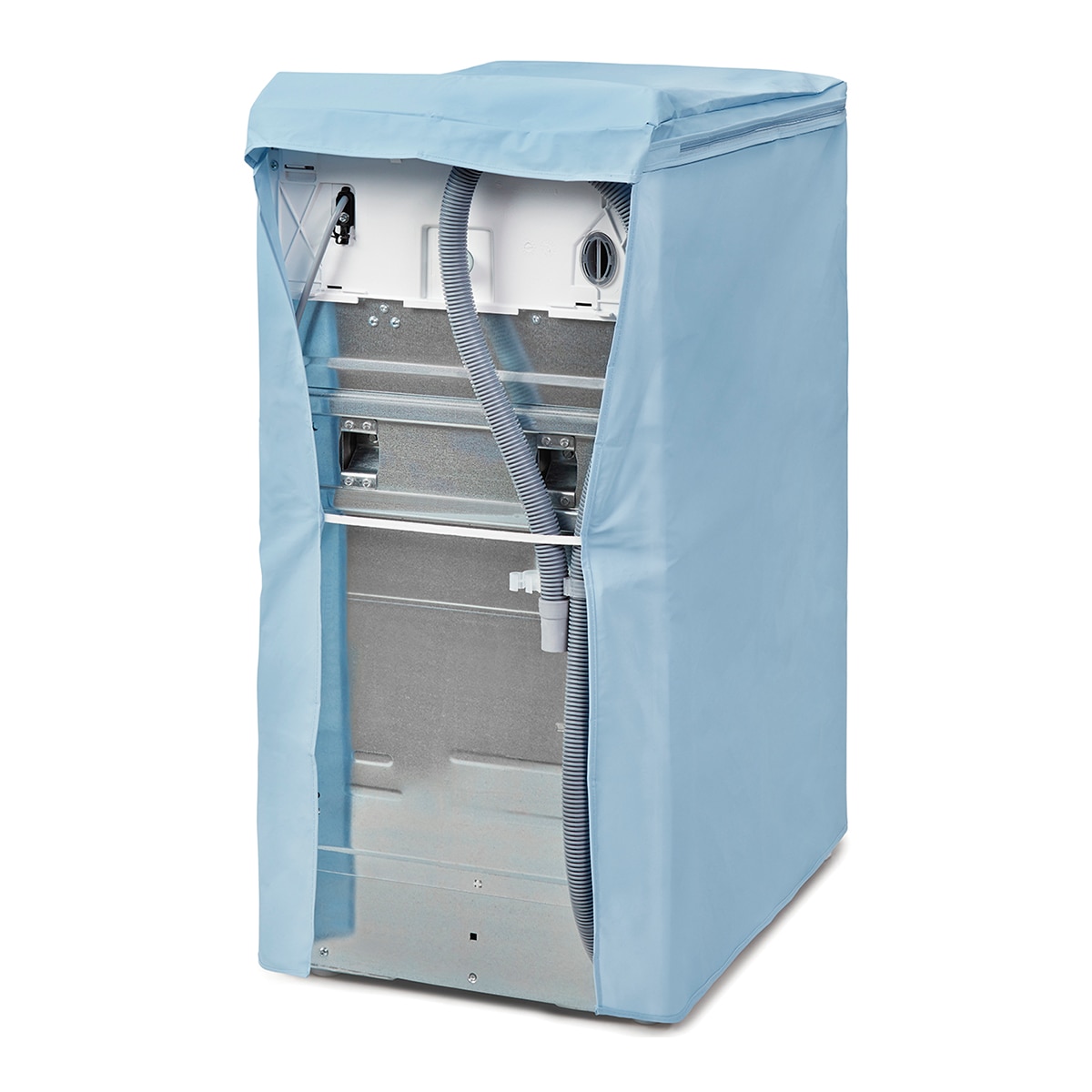 Capa de máquina de lavar roupa de carga superior Azul-2