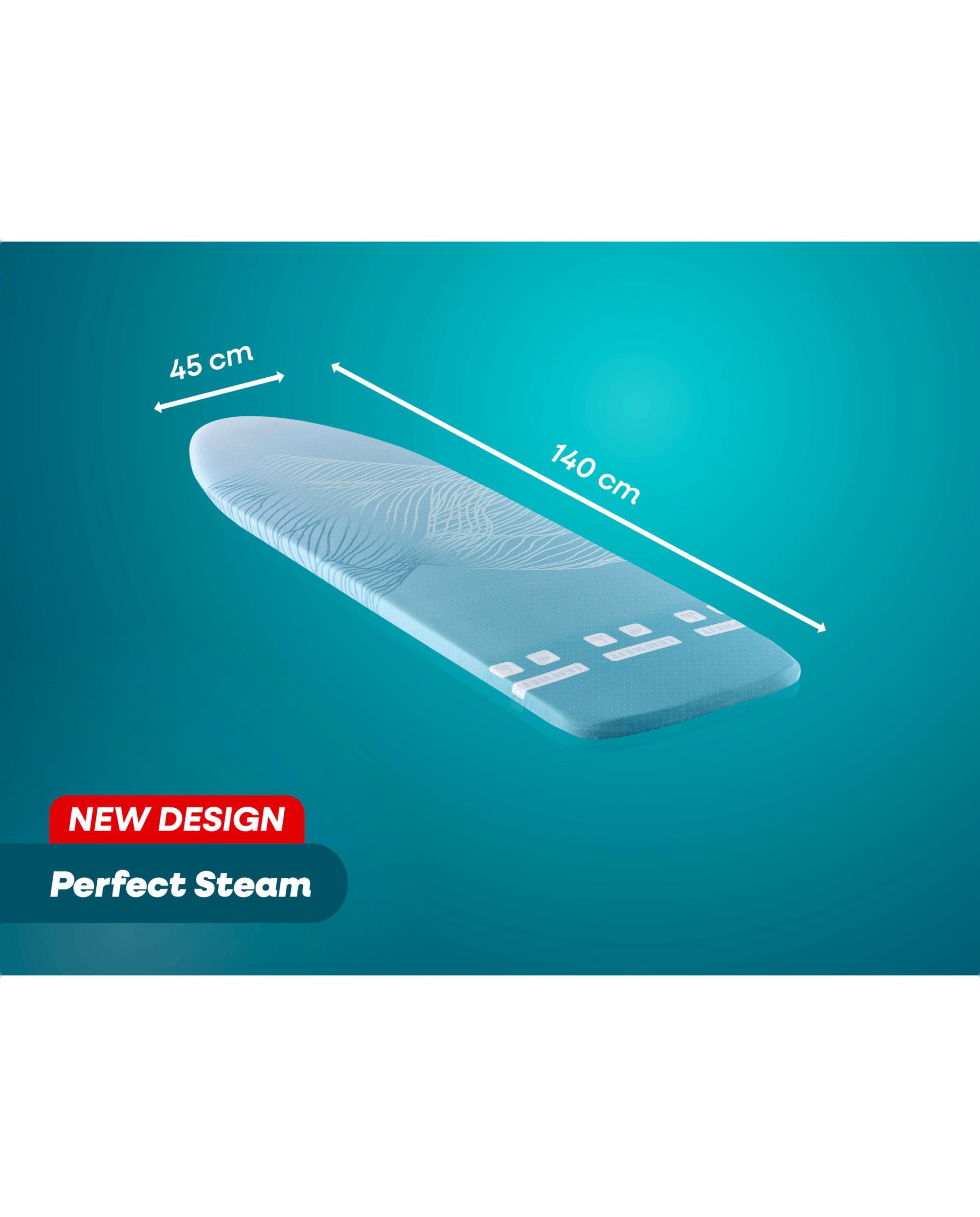 Capa para tábua de engomar 140 x 45 Perfect Steam Air Board Express L Branco-5
