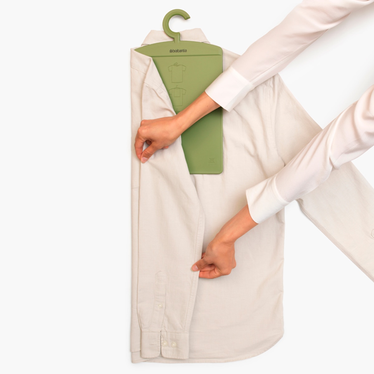 Tábua para dobrar camisas Brabantia Verde-6